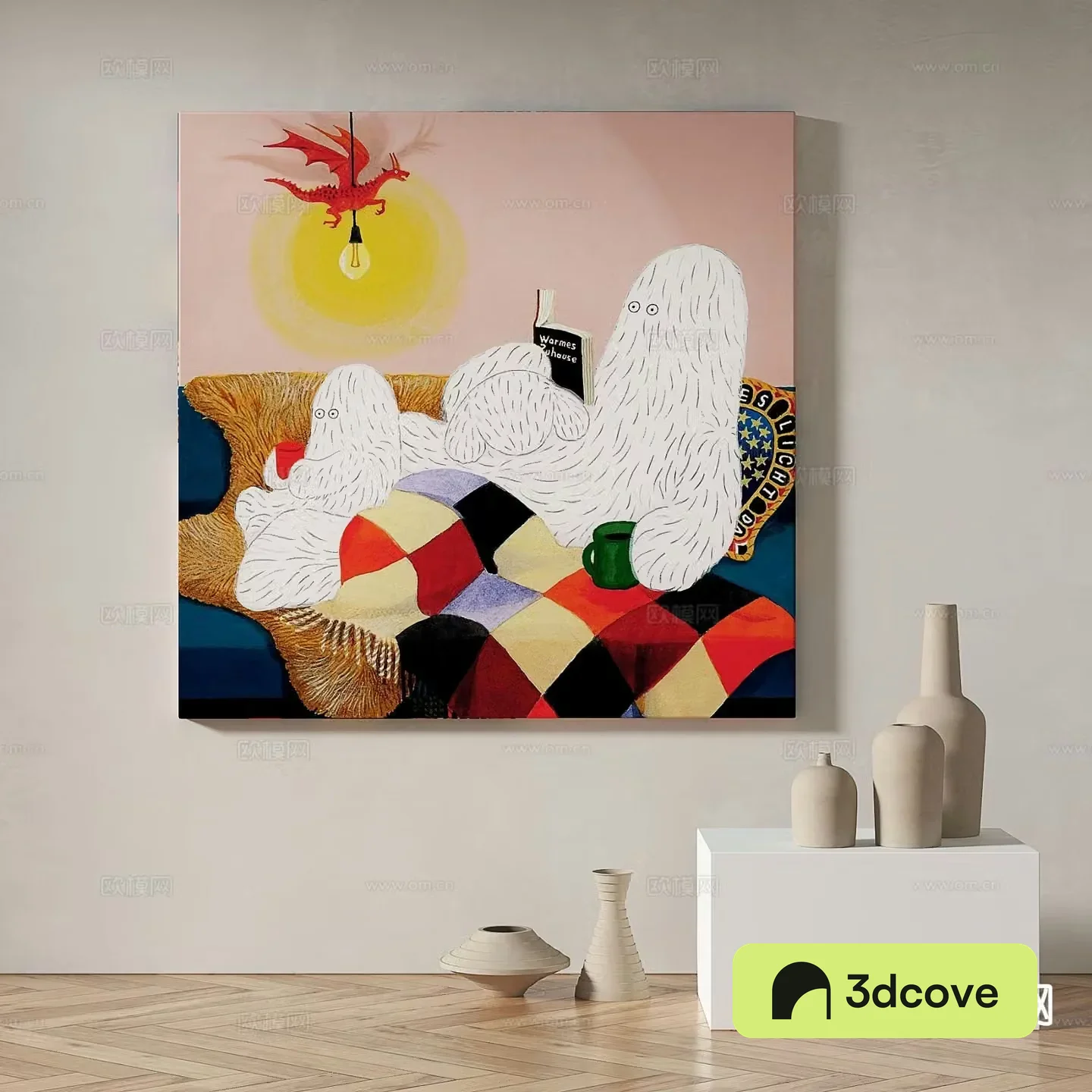Modern art painting decorative painting