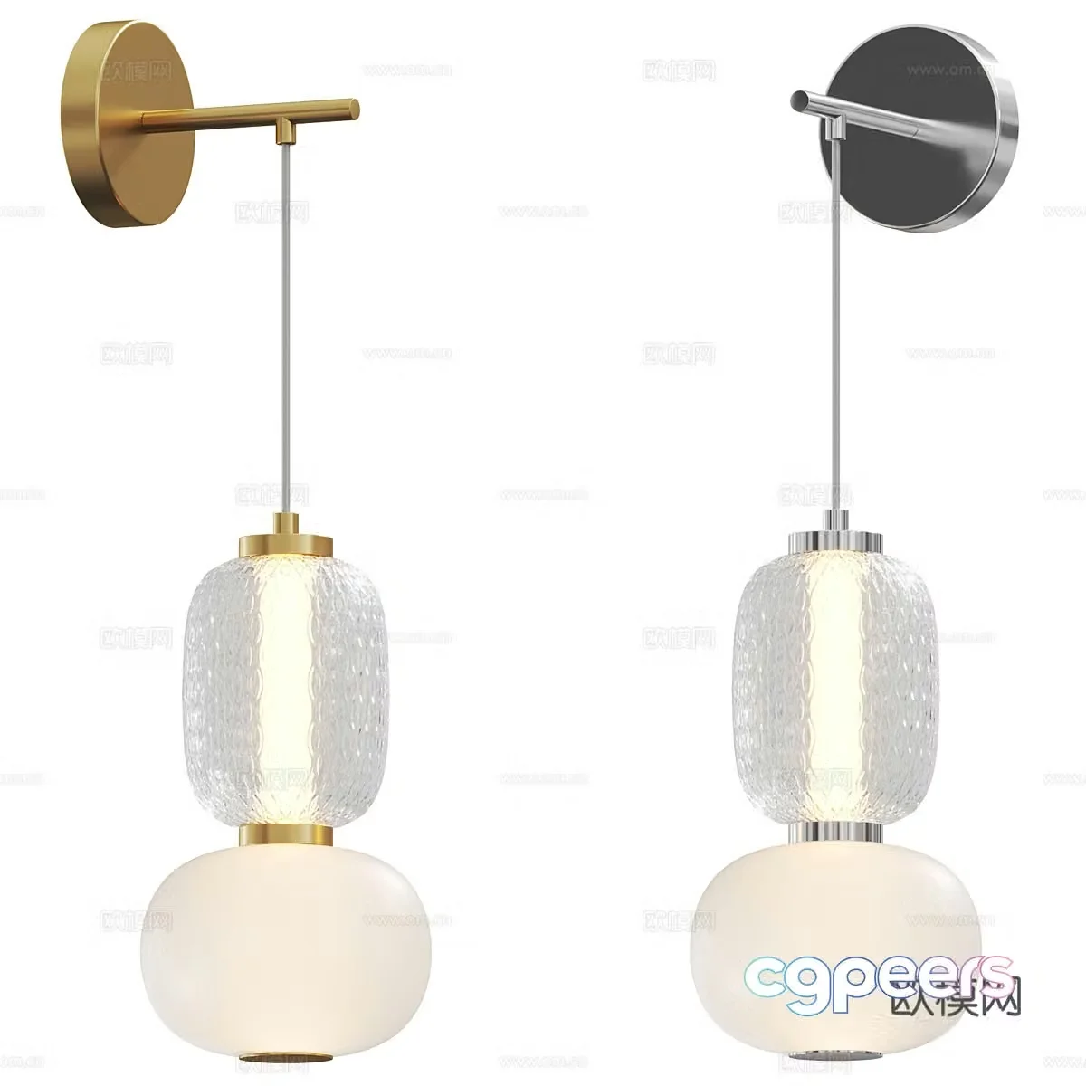 New Chinese style light luxury Maytoni pattern wall light 3D model
