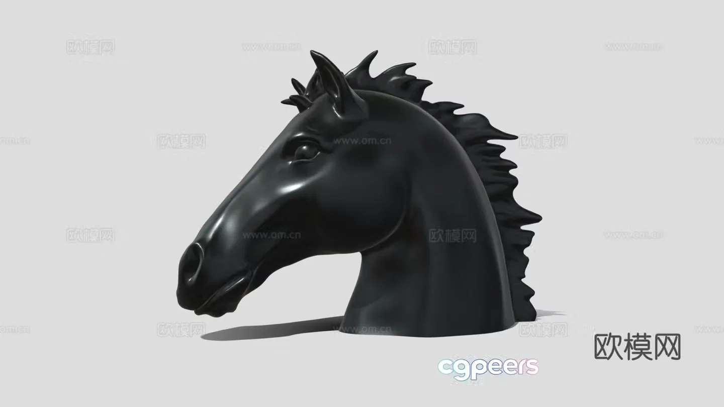 Horse head 3d model