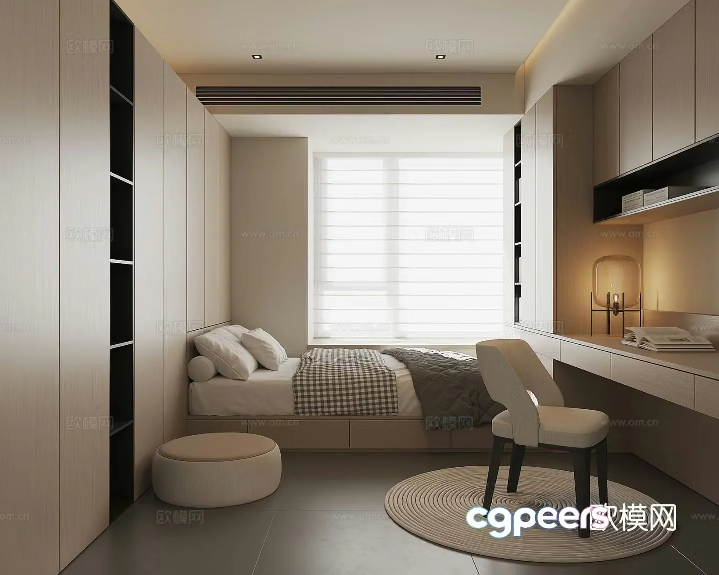 3d model of tatami bedroom and second bedroom