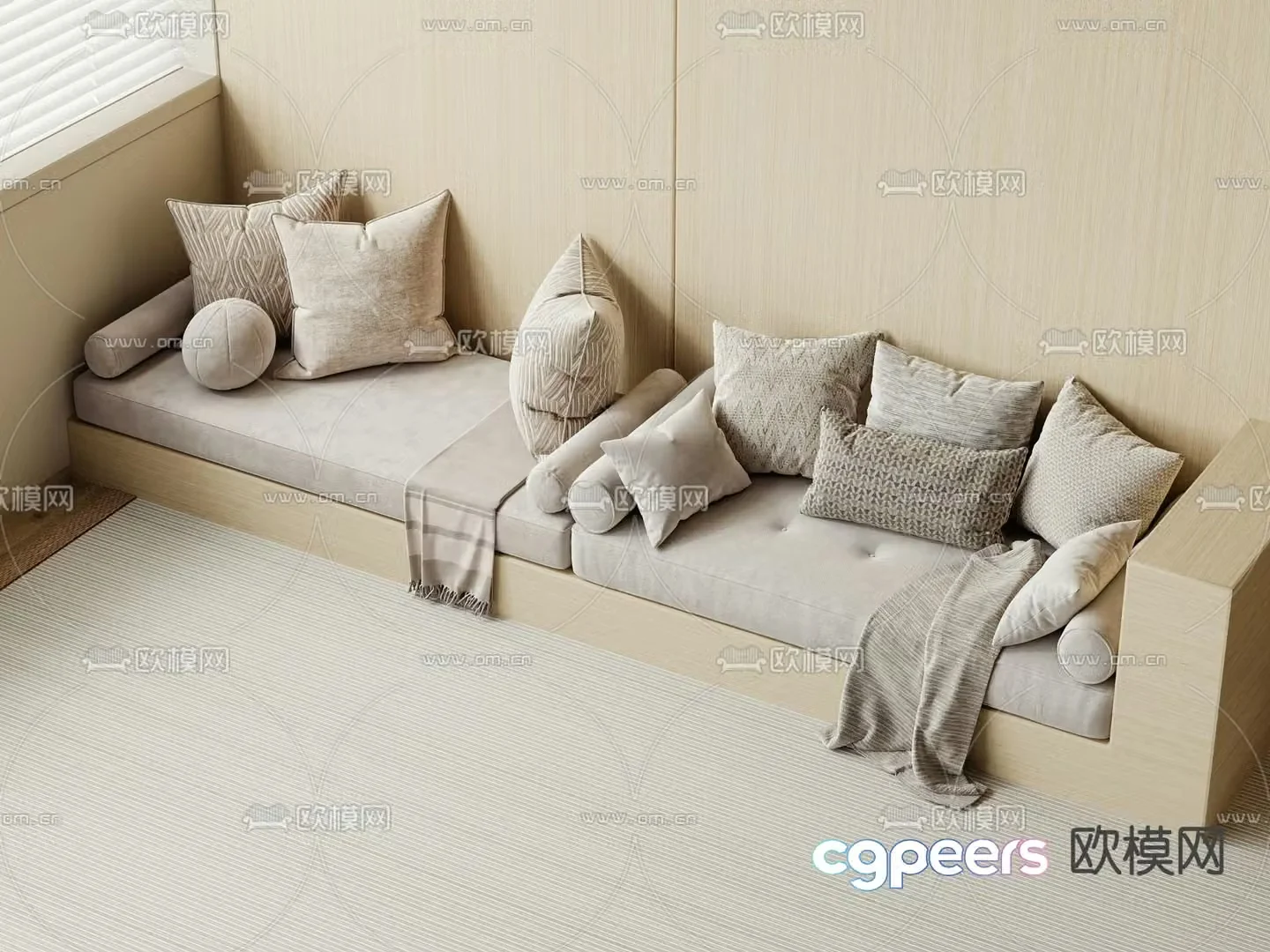 modern cushion cushion sofa cushion 3d model