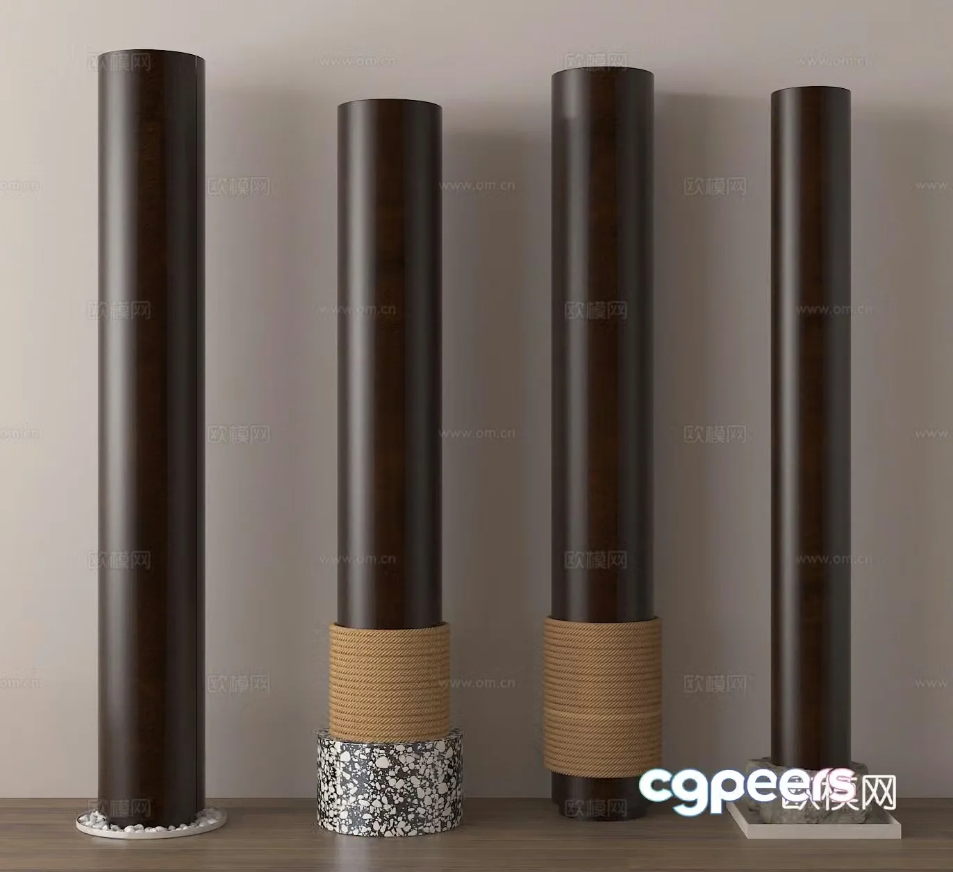 Column Cylinder Gate Column 3D Model