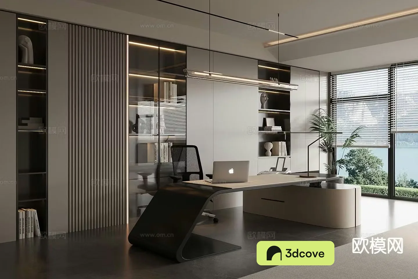 Light luxury general manager office