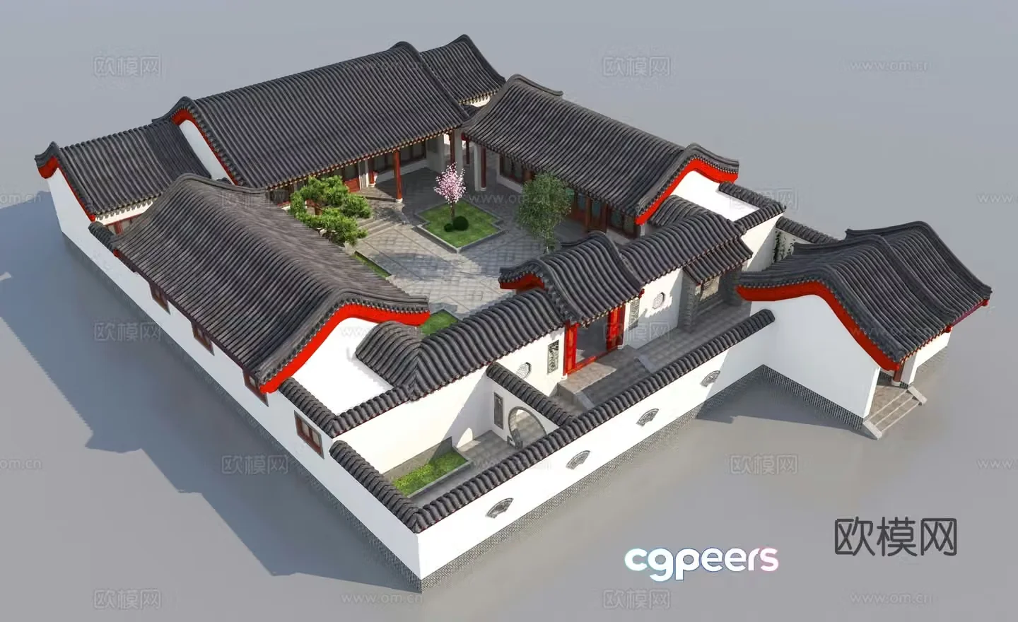 Beijing courtyard 3d model