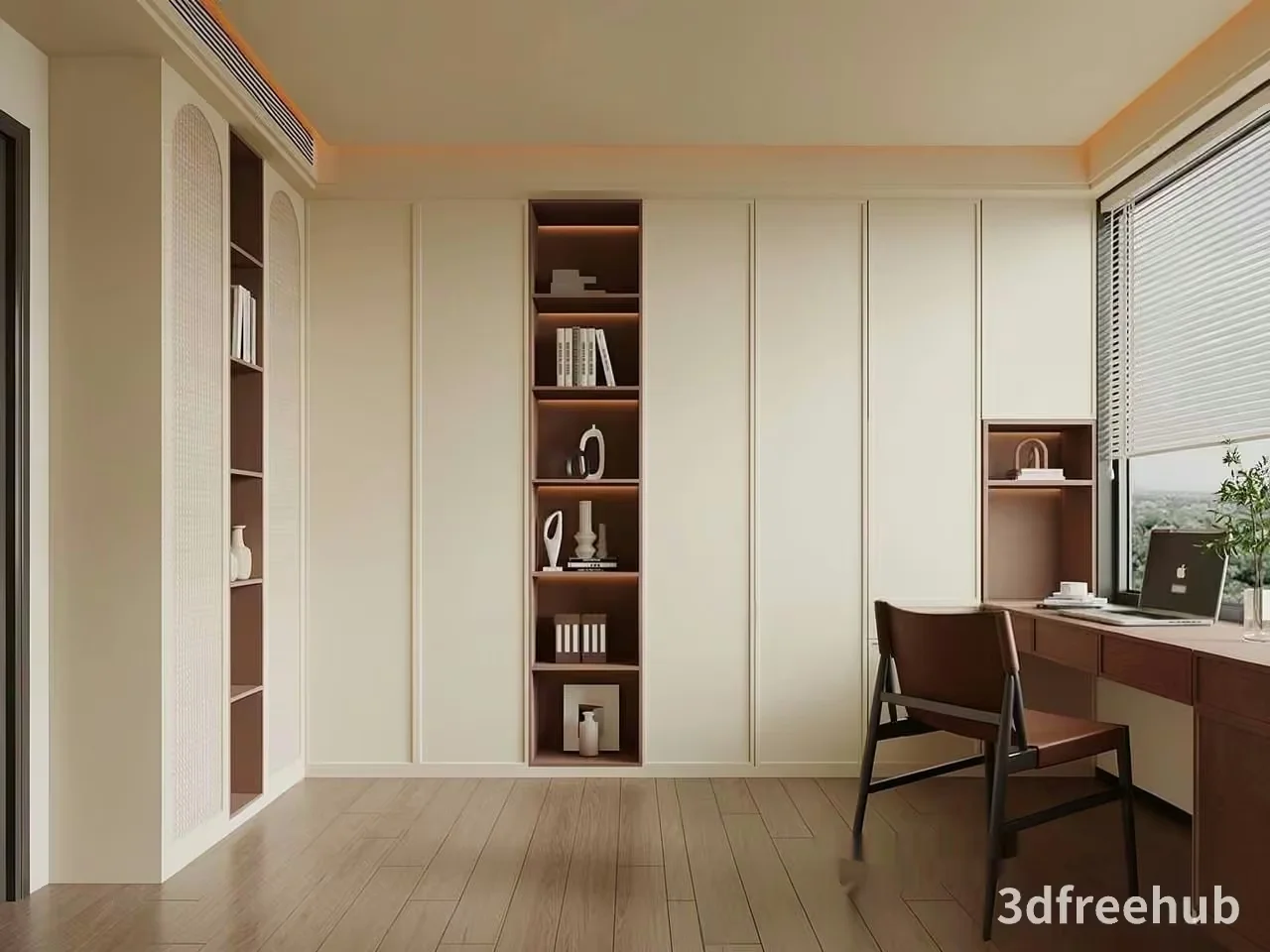 Modern Home Office 3D Model – 20010 – VRAY Render