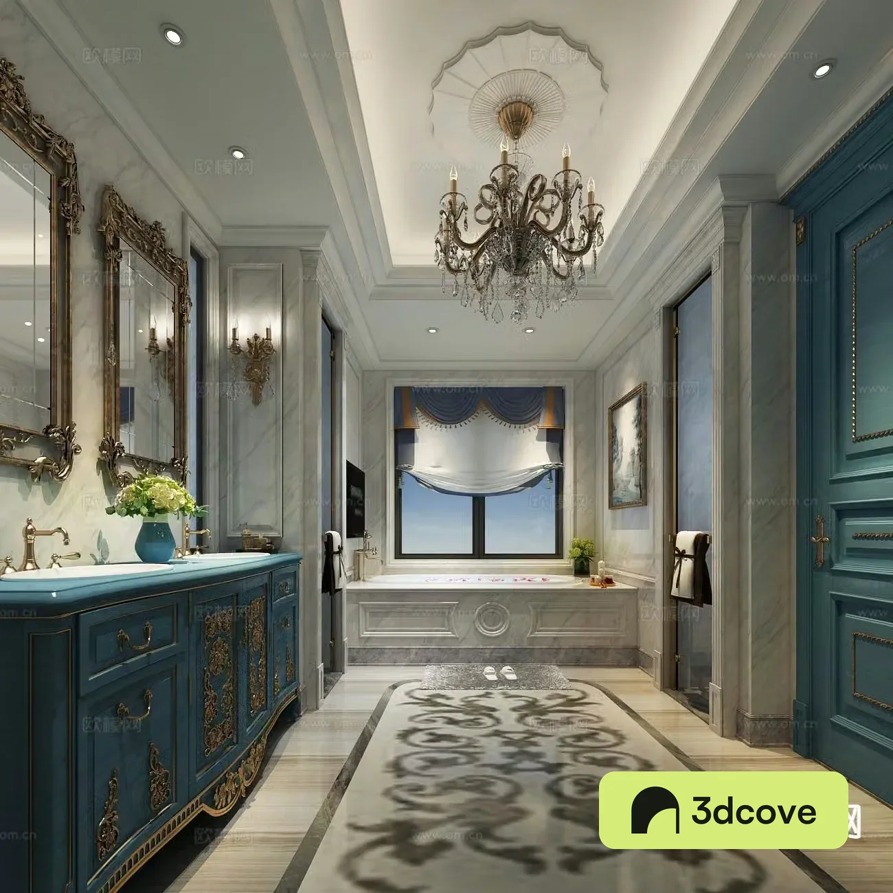 European style bathroom toilet