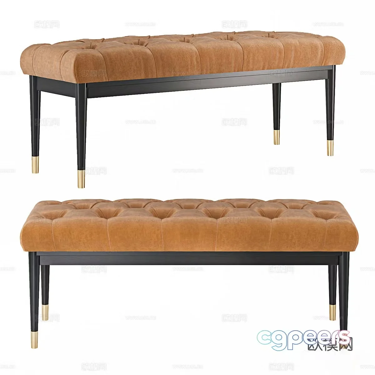 Sofa stool 3d model