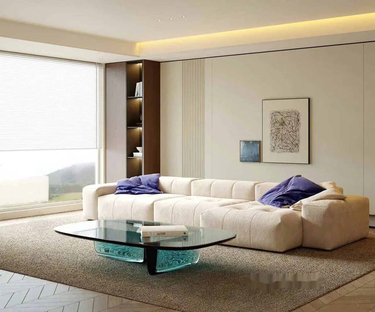 Modern Living Room 3D Model – 17188 – VRAY Render