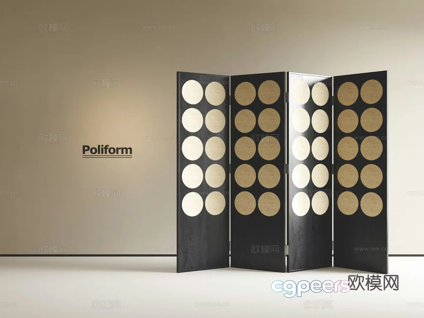 Medieval style screen 3d model