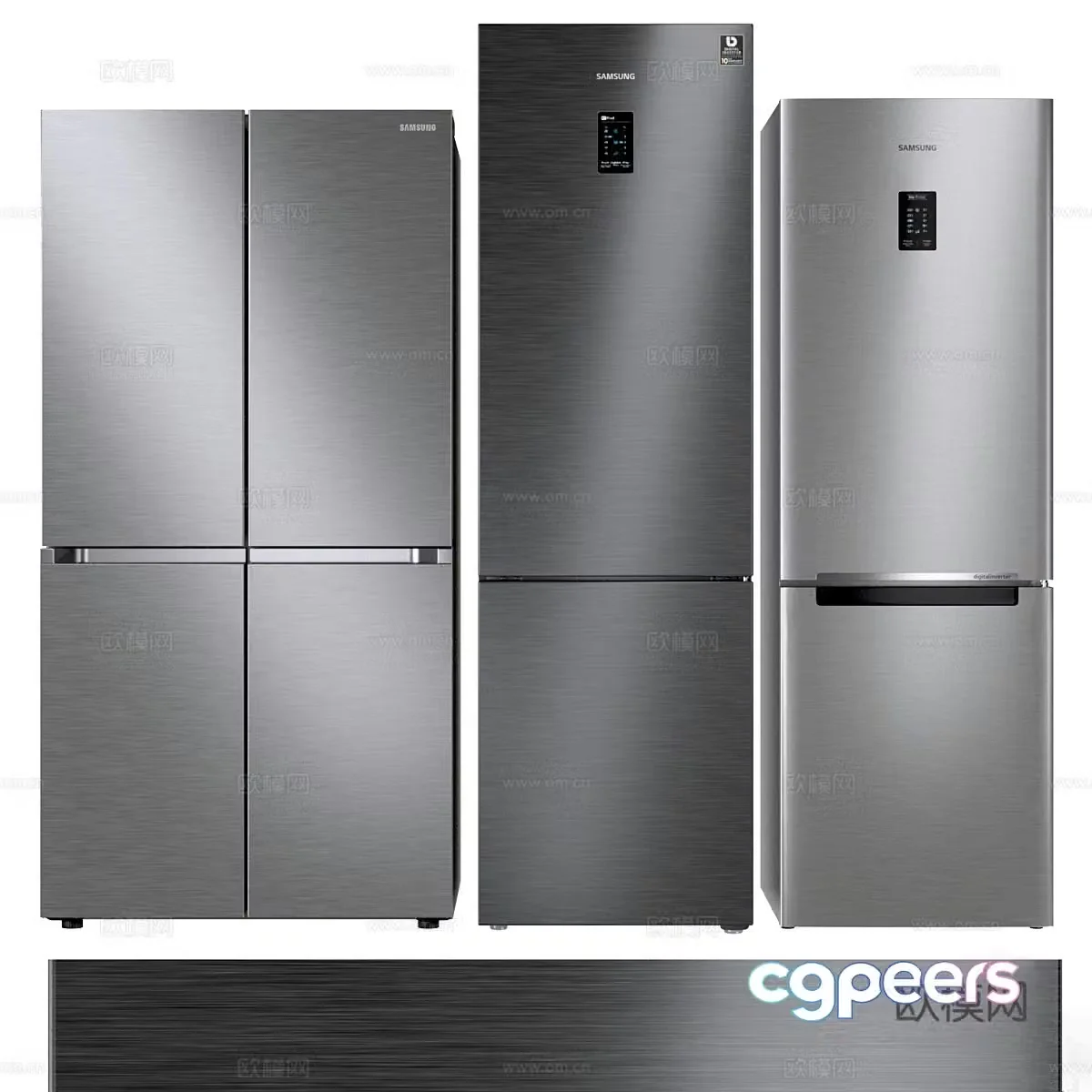 Refrigerator freezer 3D model