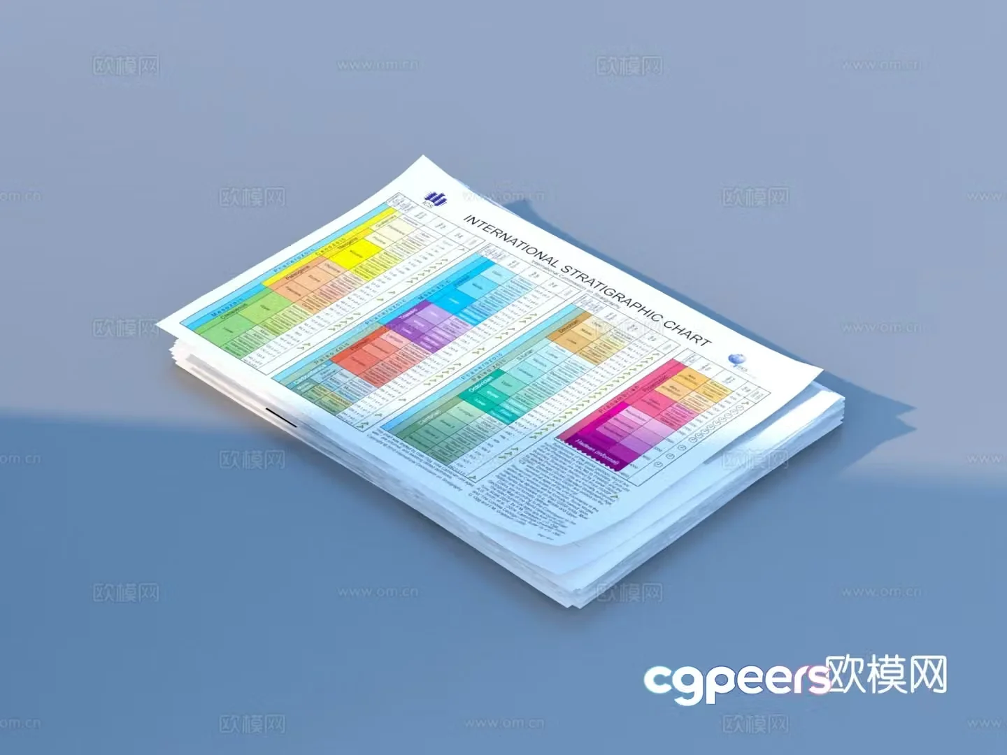 Manuscript paper note paper stationery sketch 3d model