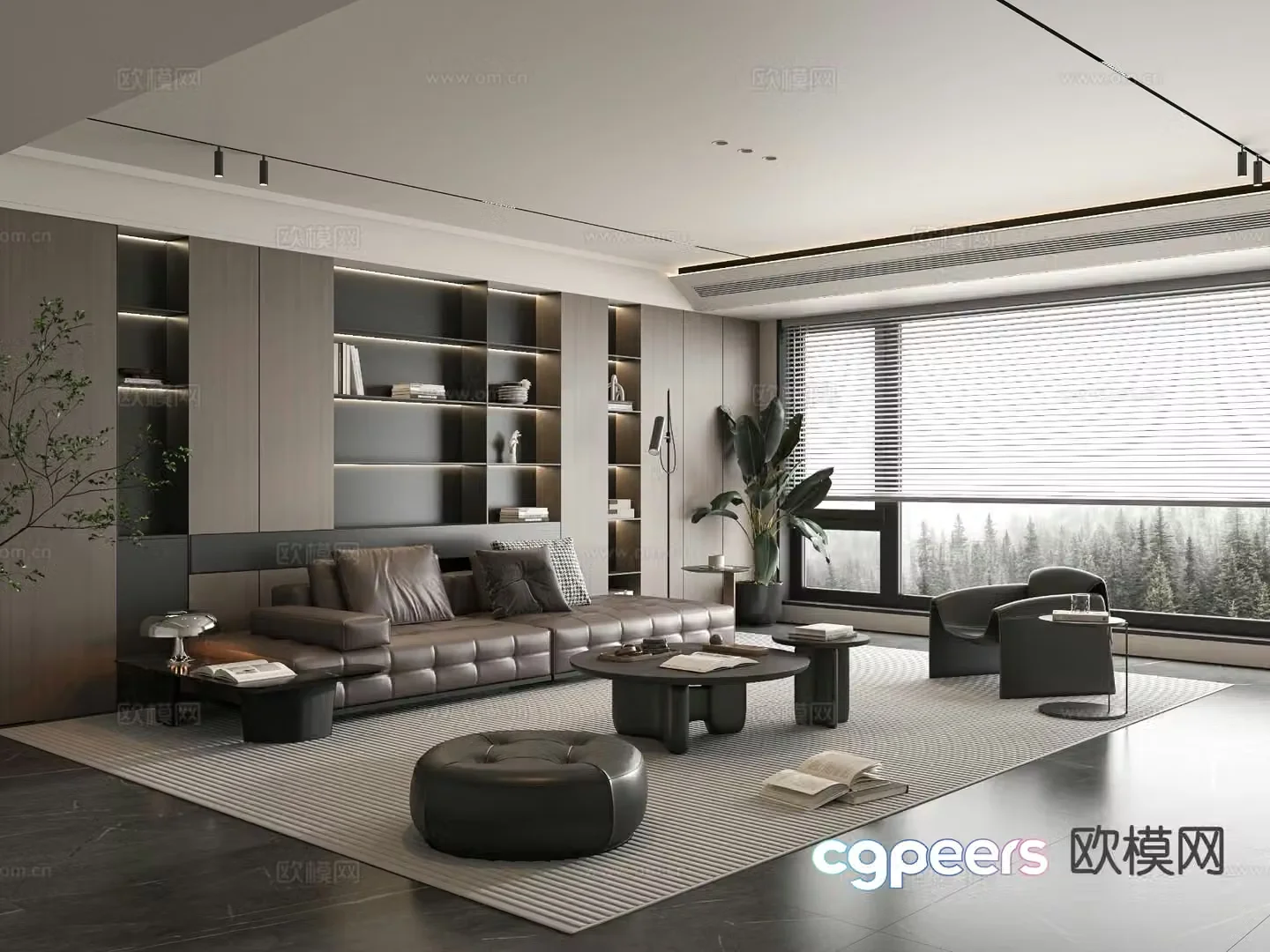 Italian living room 3d model