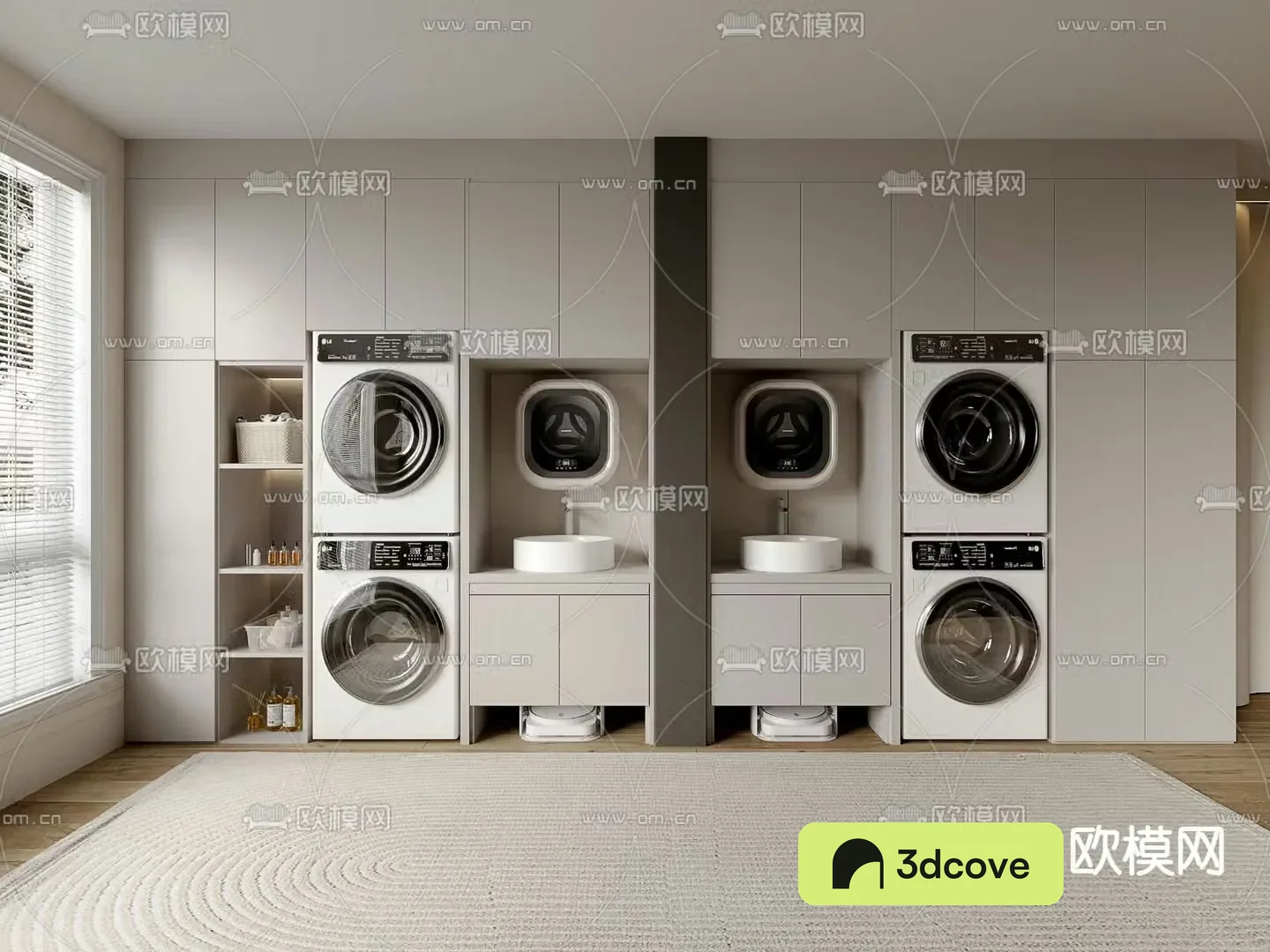 Balcony cabinet washing machine cabinet