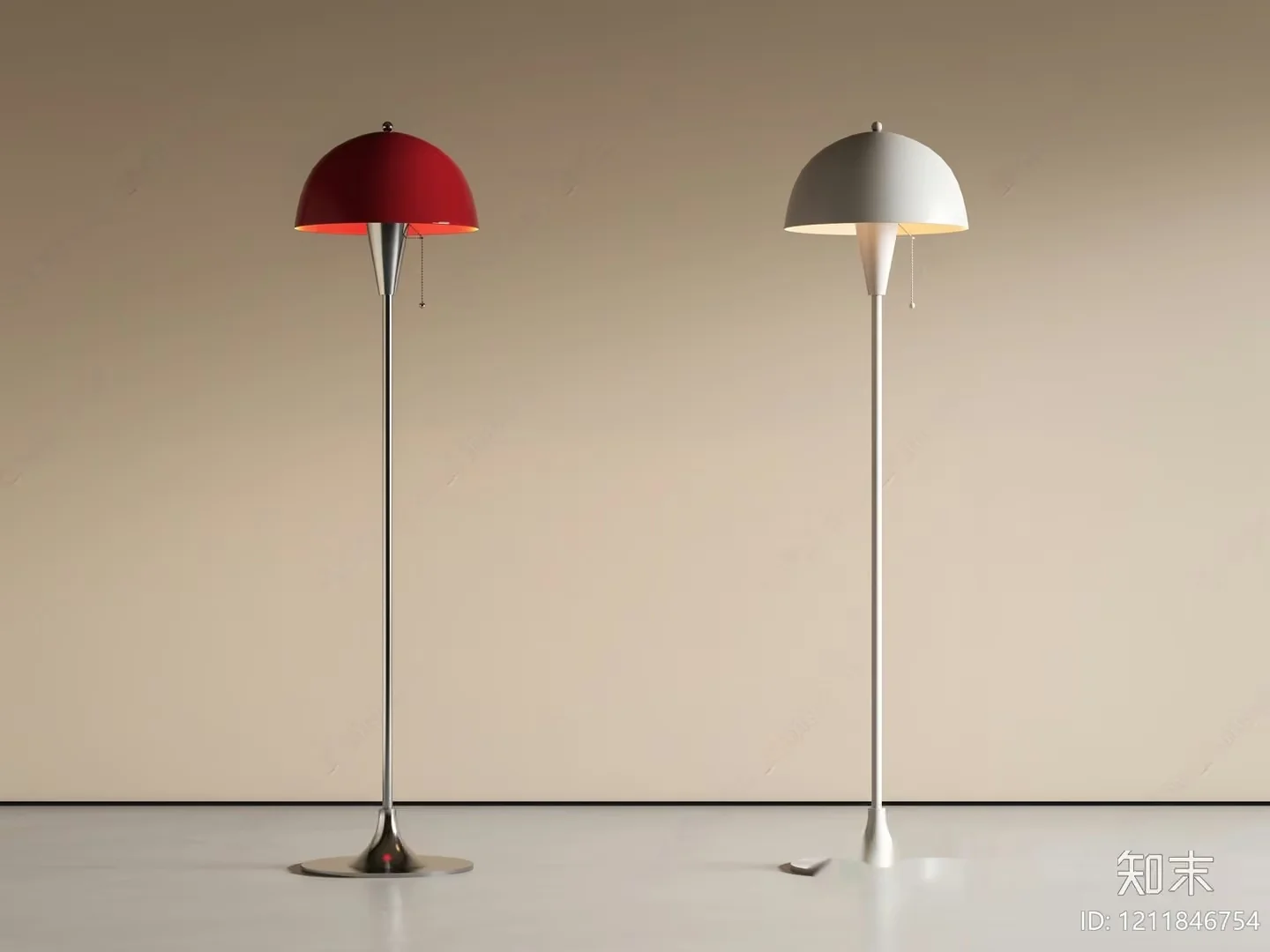 Modern Floor Lamps 3D Model – 17562 – VRAY Render