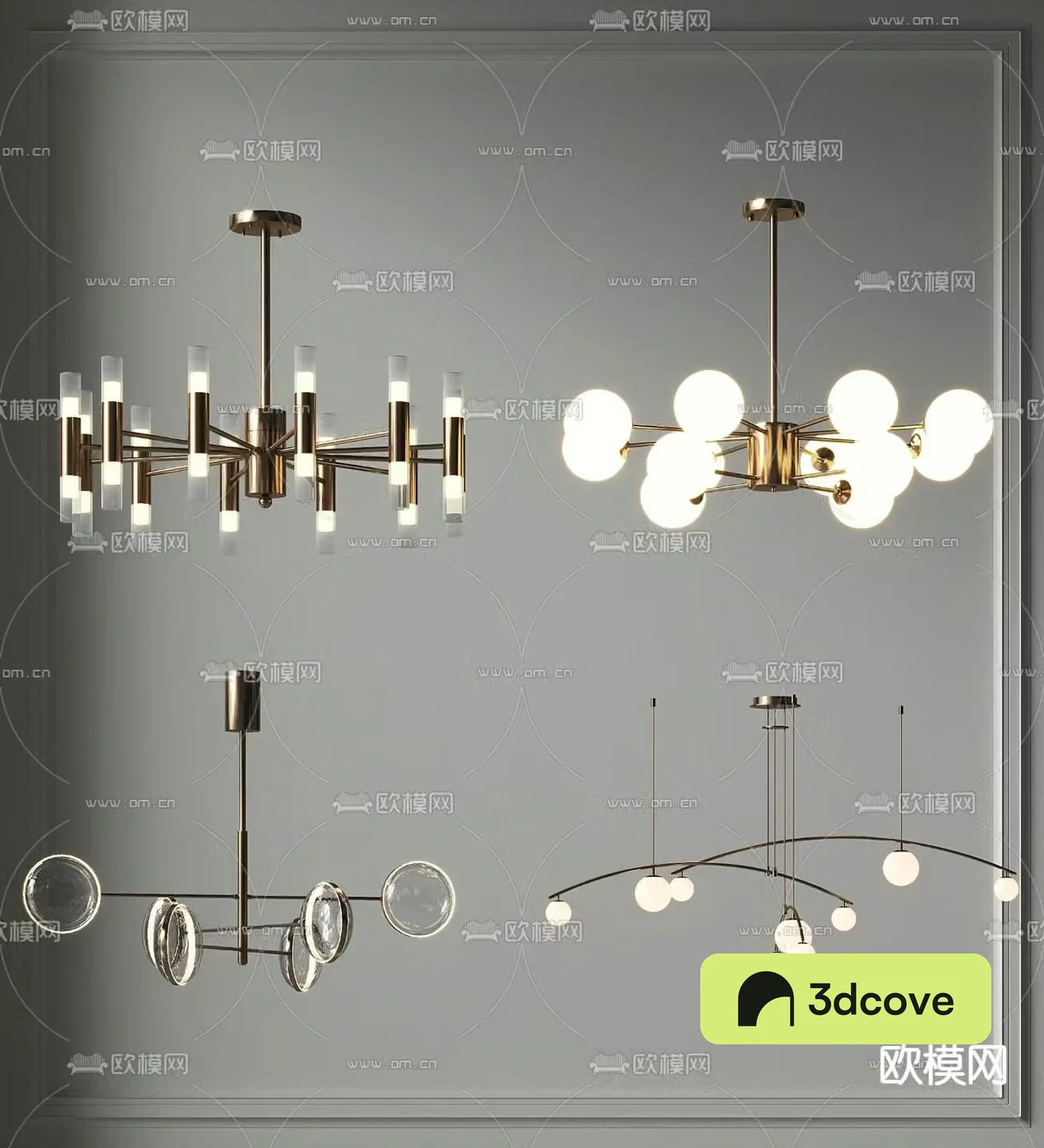 Light luxury chandelier multi-head chandelier