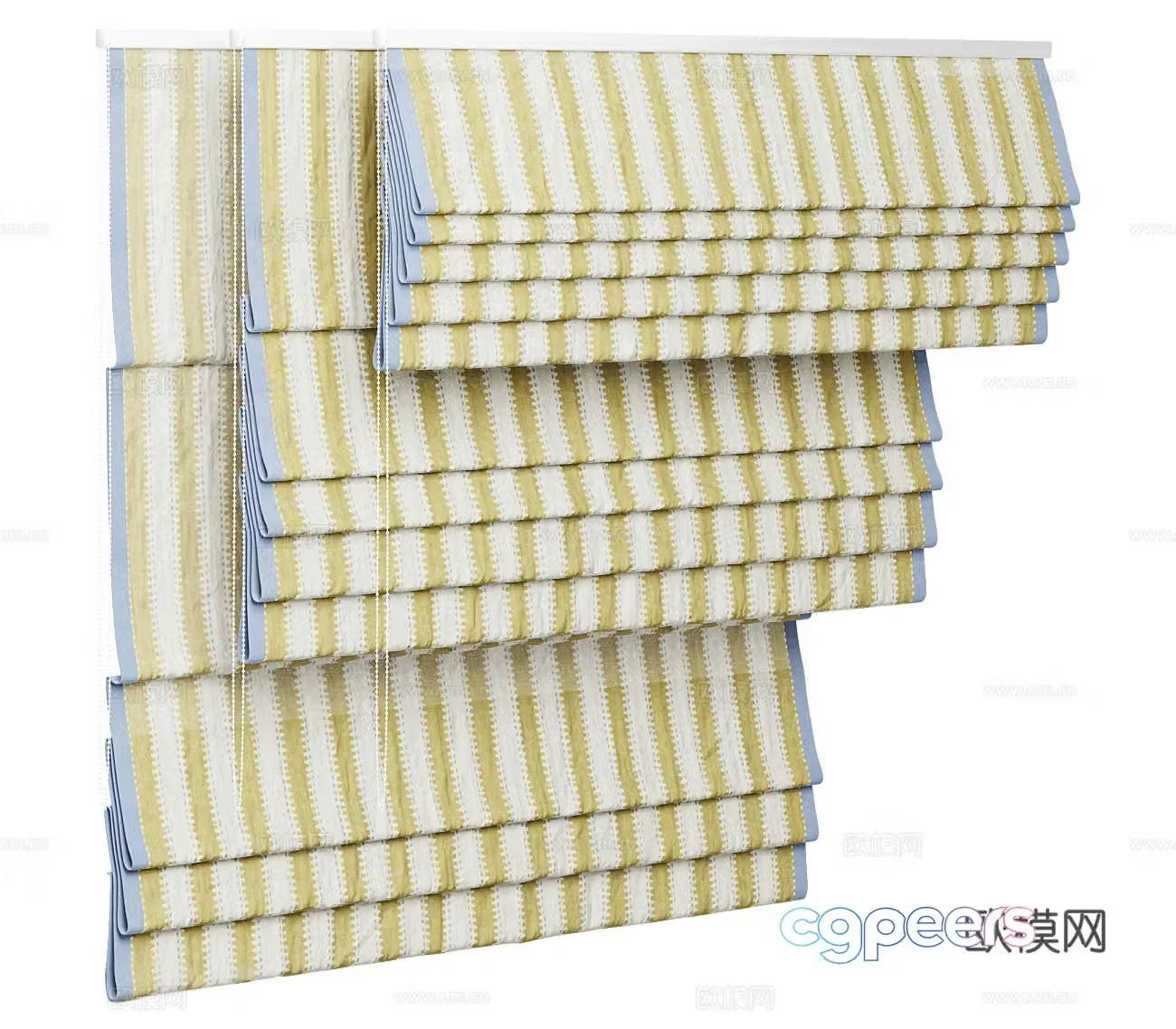 B&B curtains fabric curtains wasaki curtains door curtains cloth curtains shower curtains pull curtains kitchen 3D model
