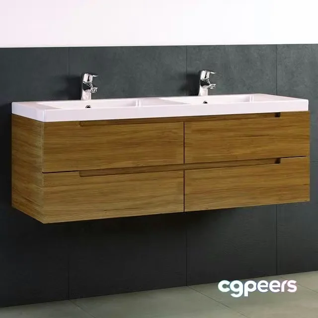 3ds Max Free – Villeroy & Bosh double bowl washbasin