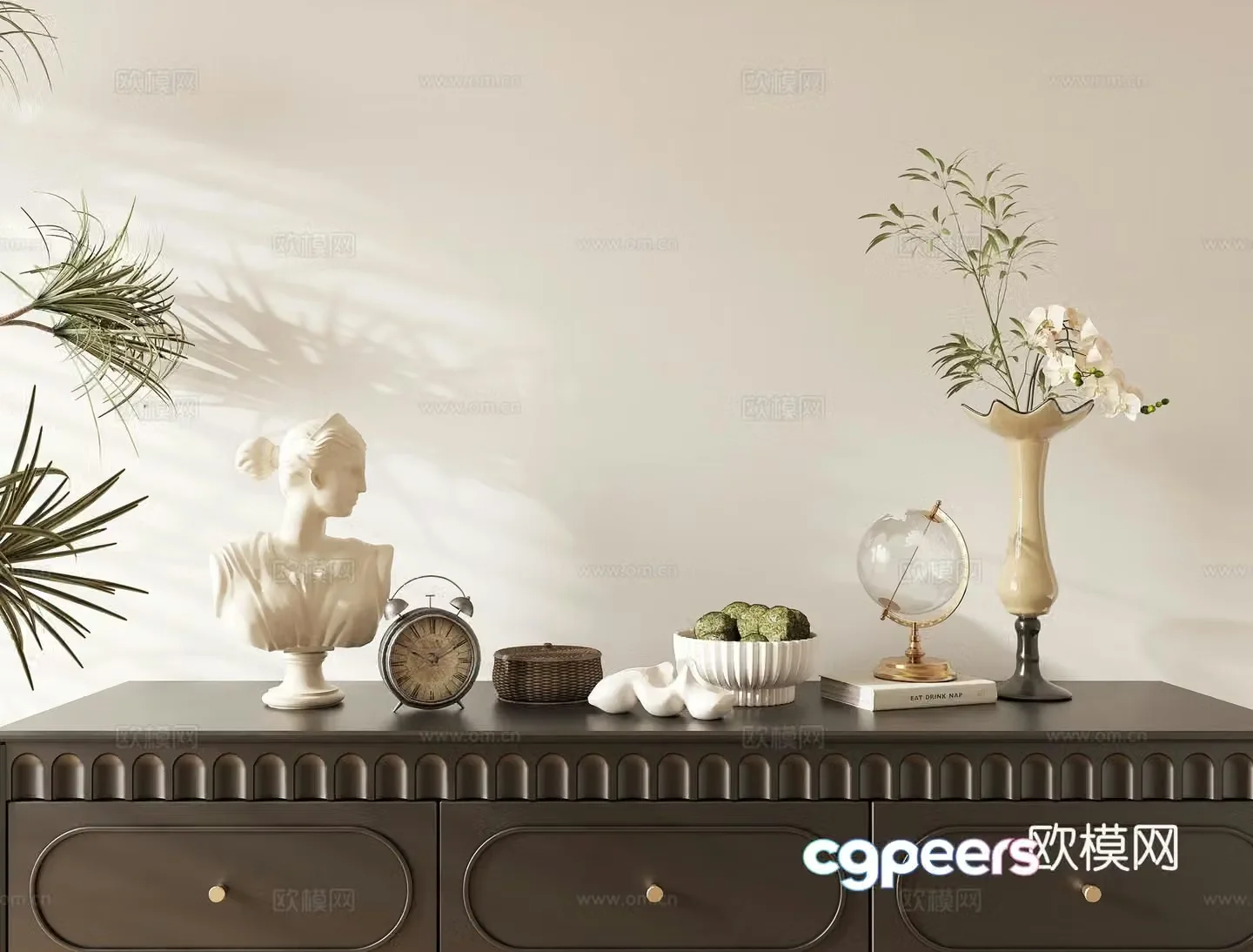 American jewelry furnishings sculpture vase 3d model
