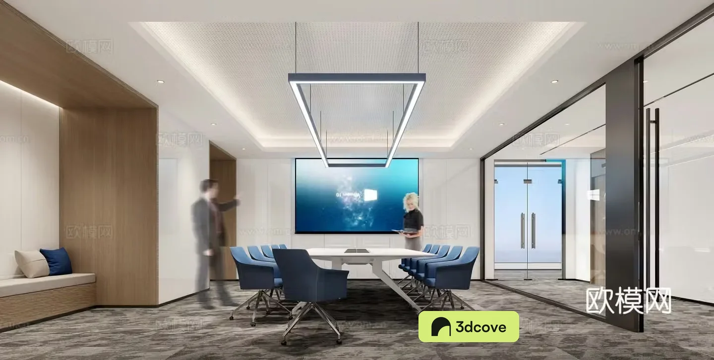 Modern office meeting room