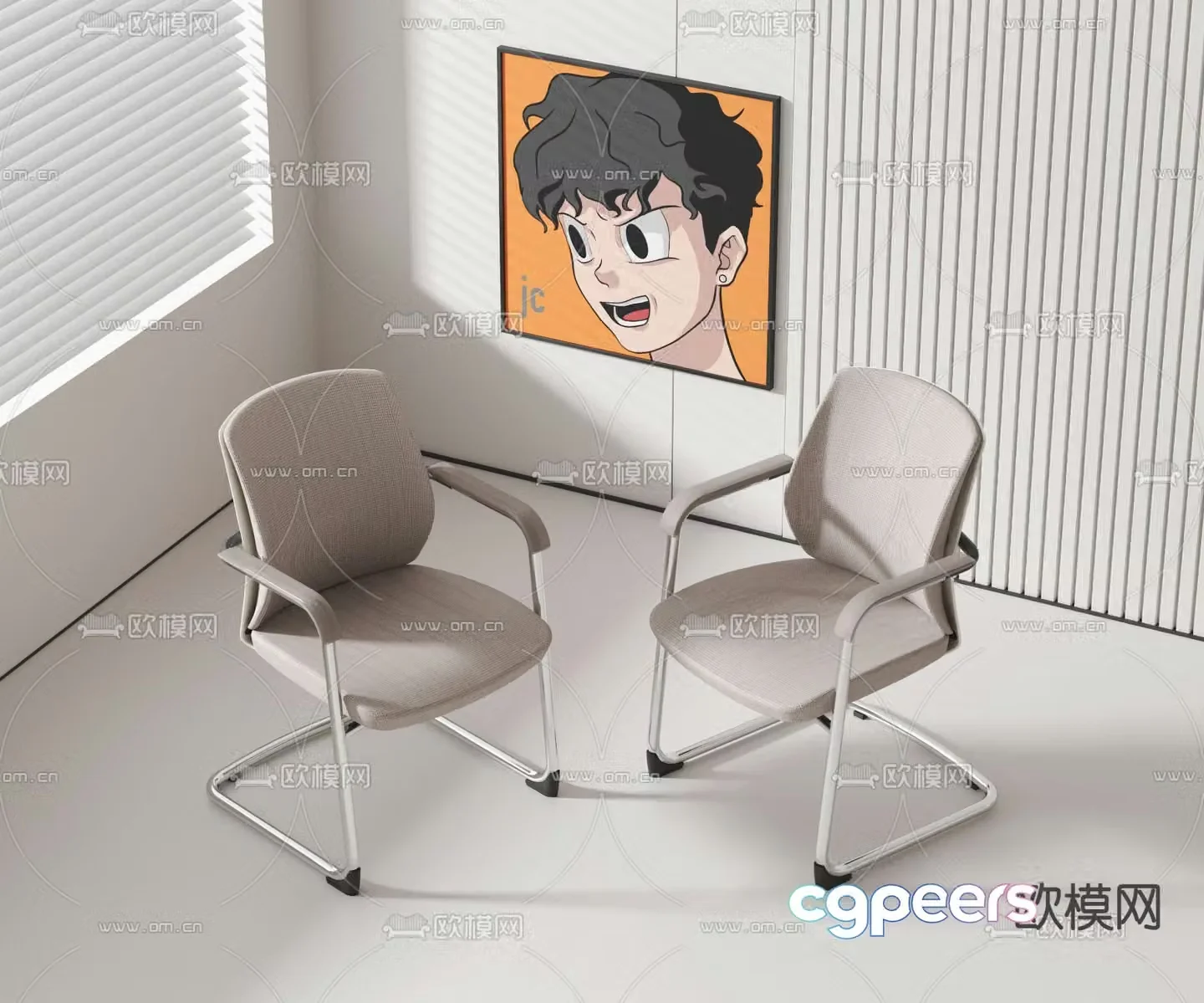 Office chair office chair conference chair 3d model