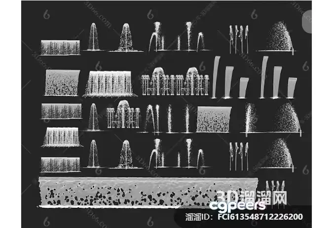 A 3D Fountain Display 3D Model – 15431 – VRAY Render