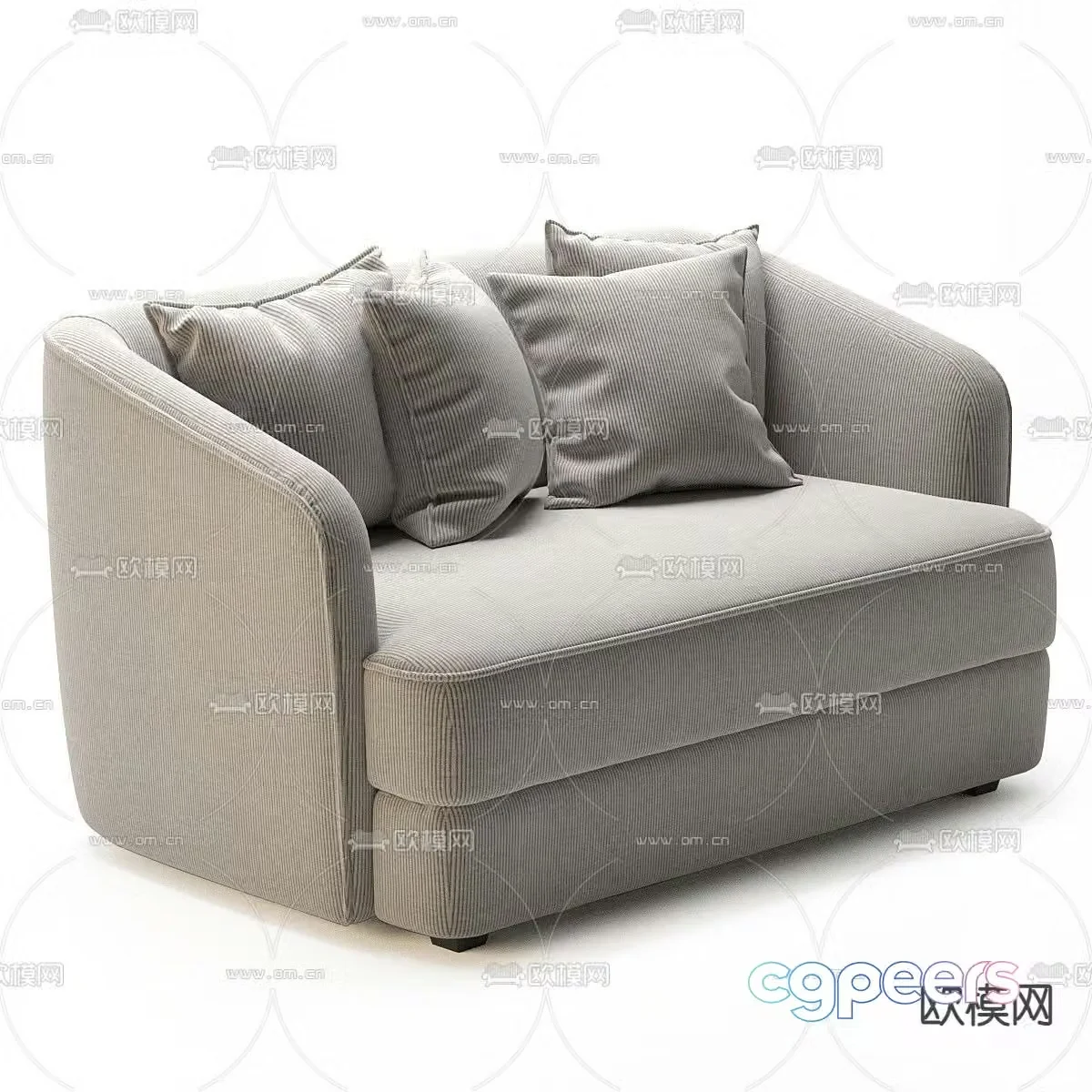 Modern sofa bed 3d model