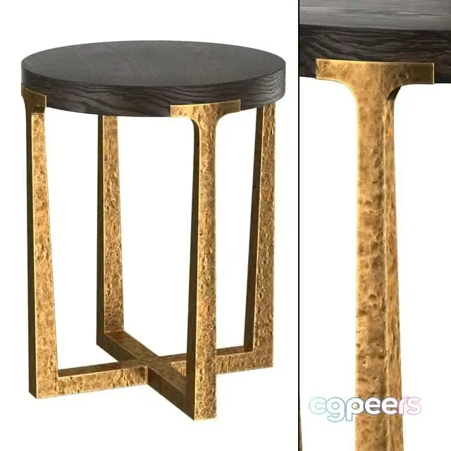 3ds Max Free – RESTORATION HARDWARE T-BRACE ROUND SIDE TABLE