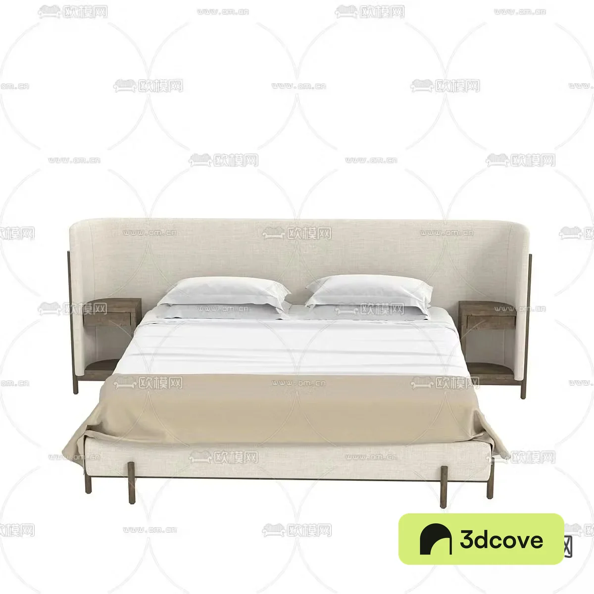 Modern double bed