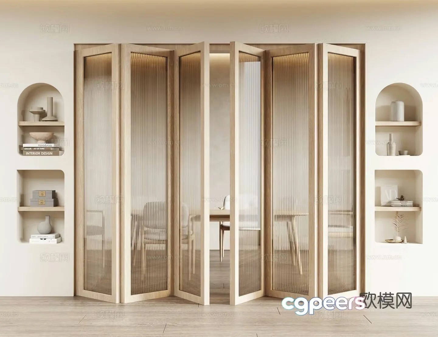 Nordic folding door 3D model