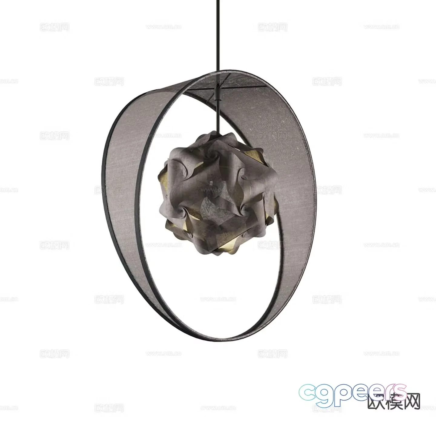 Minimalist chandelier art chandelier 3d model