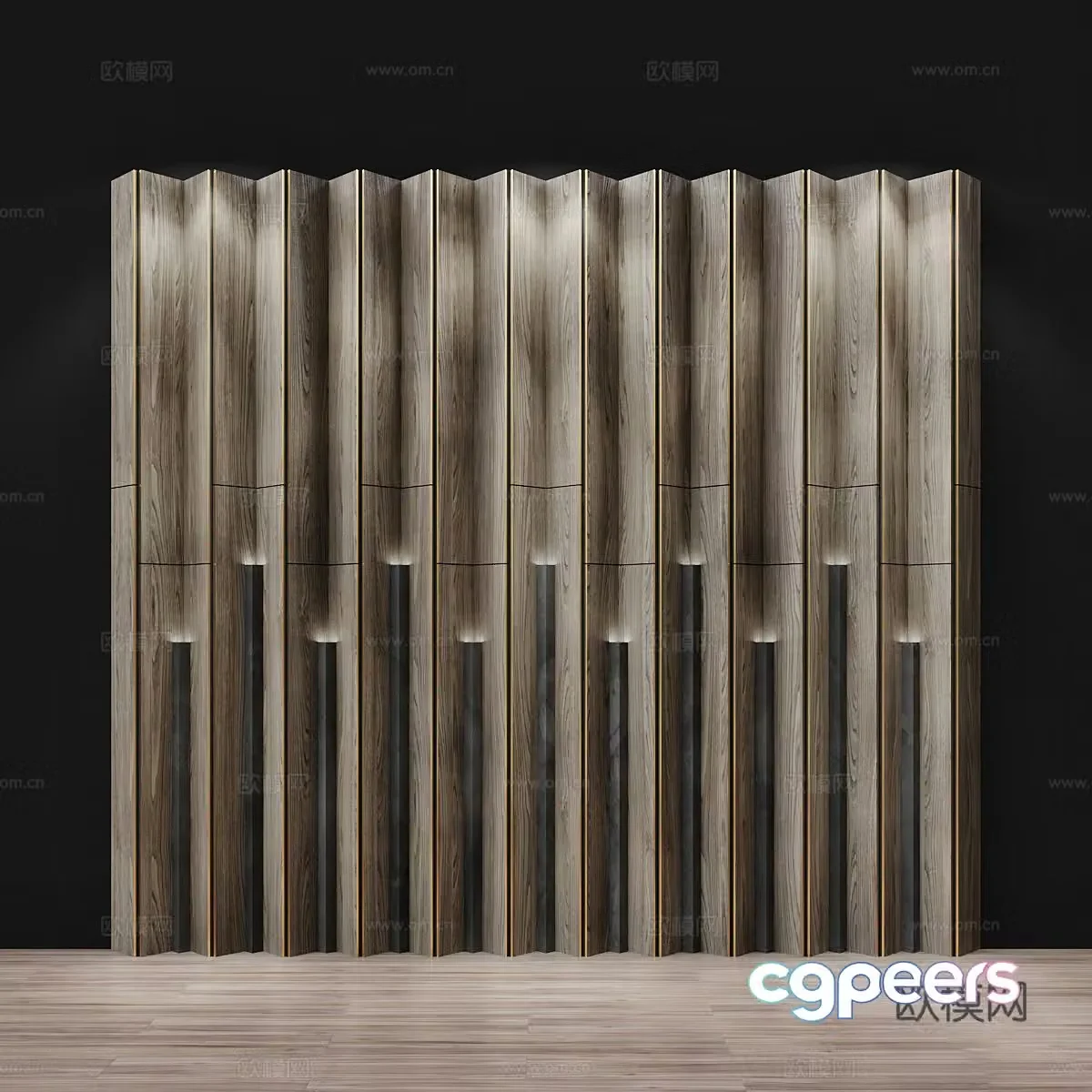Modern Italian decorative wall panel 3d model
