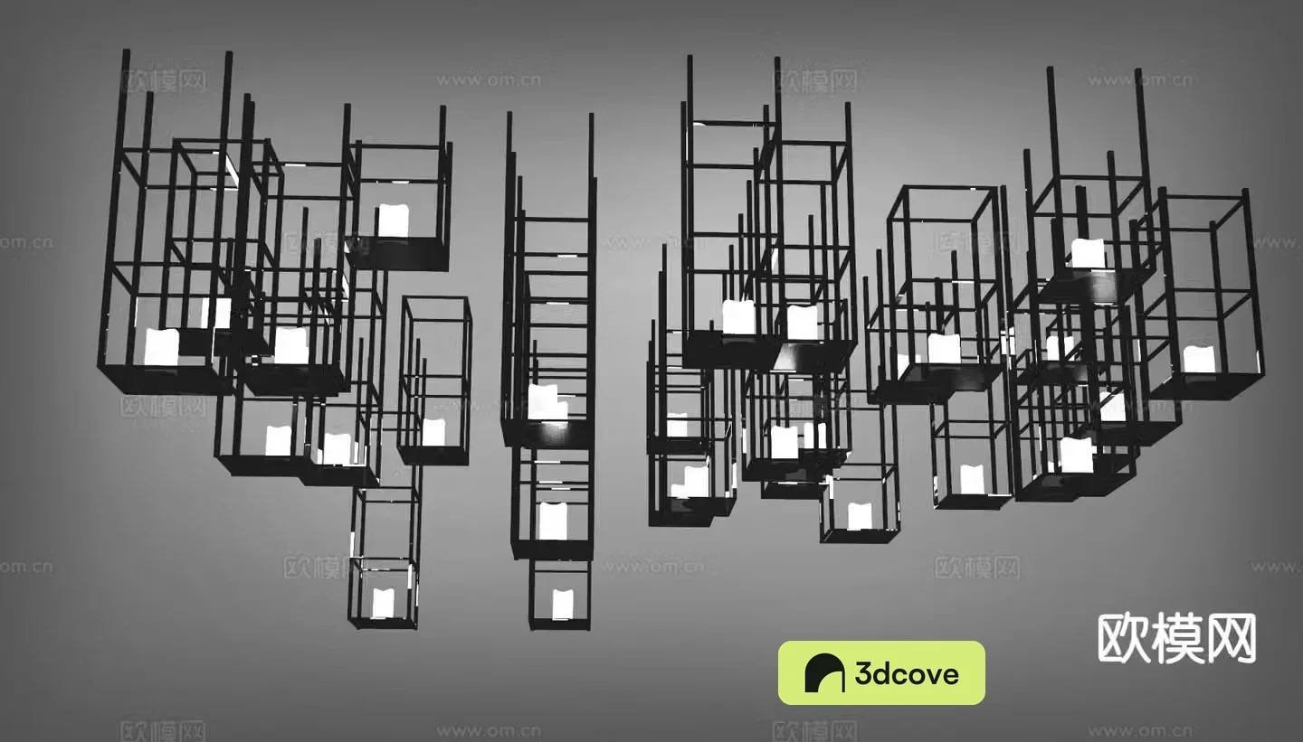 Industrial style decorative lamp lobby lamp