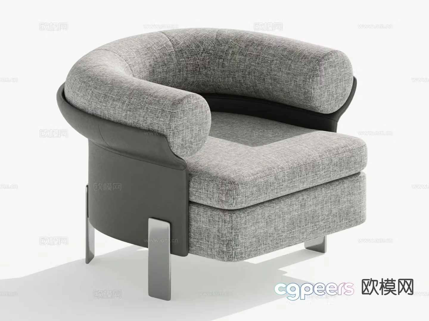 Modern single sofa sofa chair 3d model