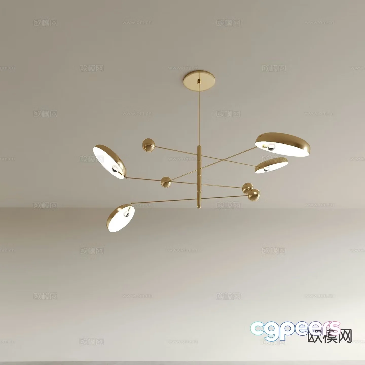 Light luxury chandelier dining room chandelier living room chandelier 3D model