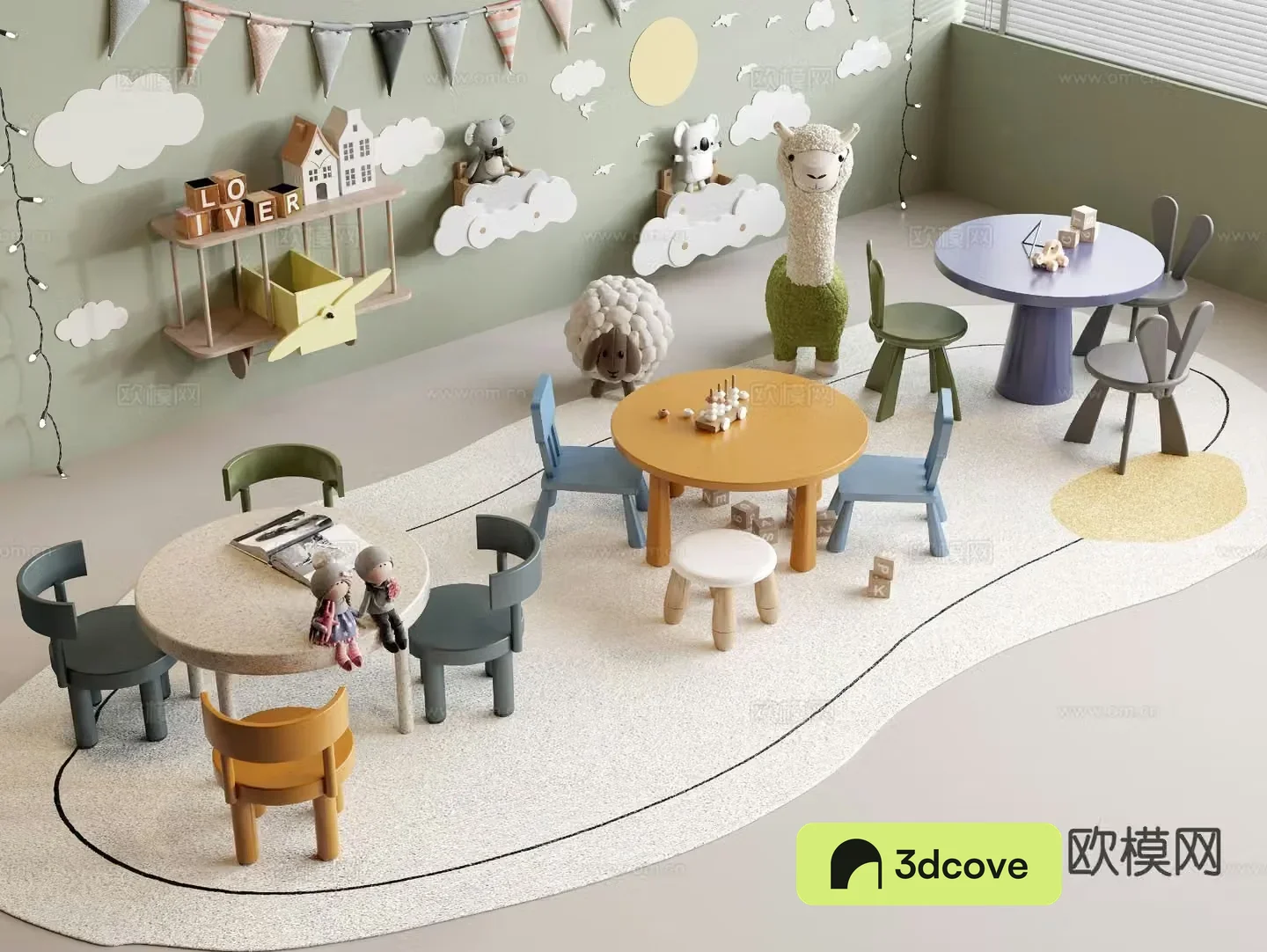 Children’s tables and chairs leisure tables and chairs toy table