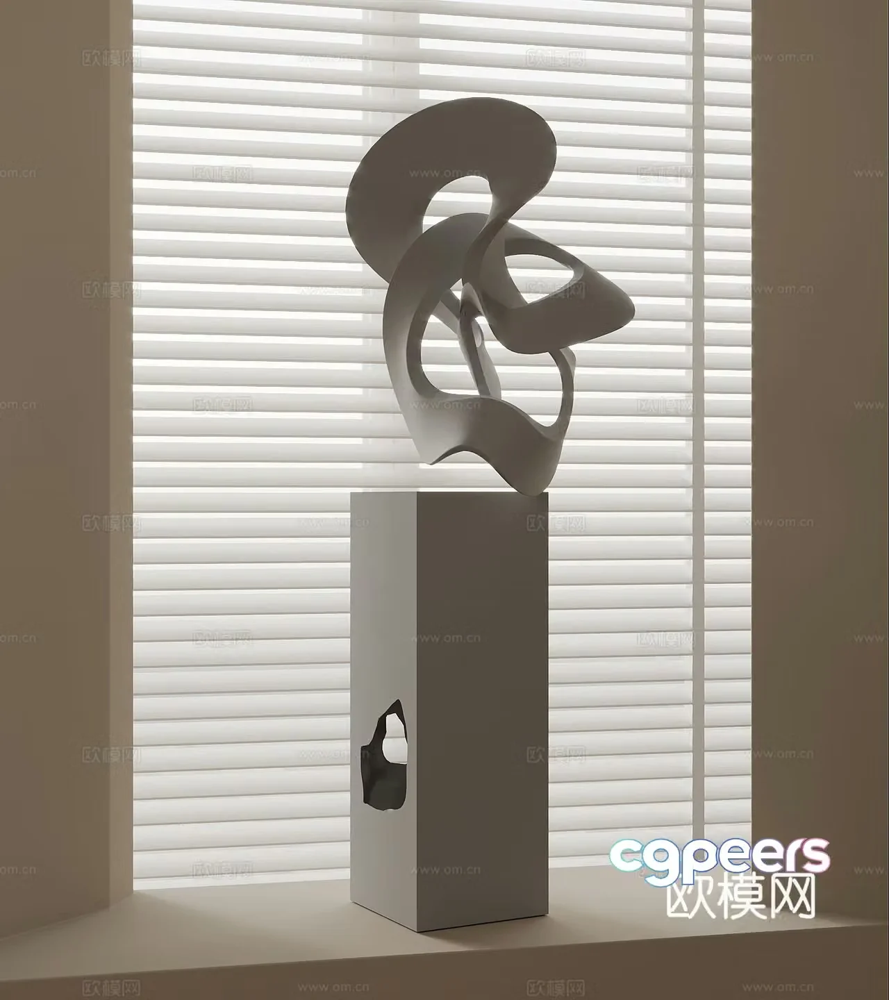Sculpture Modern Interior Sculpture Abstract Art Sculpture 3D Model