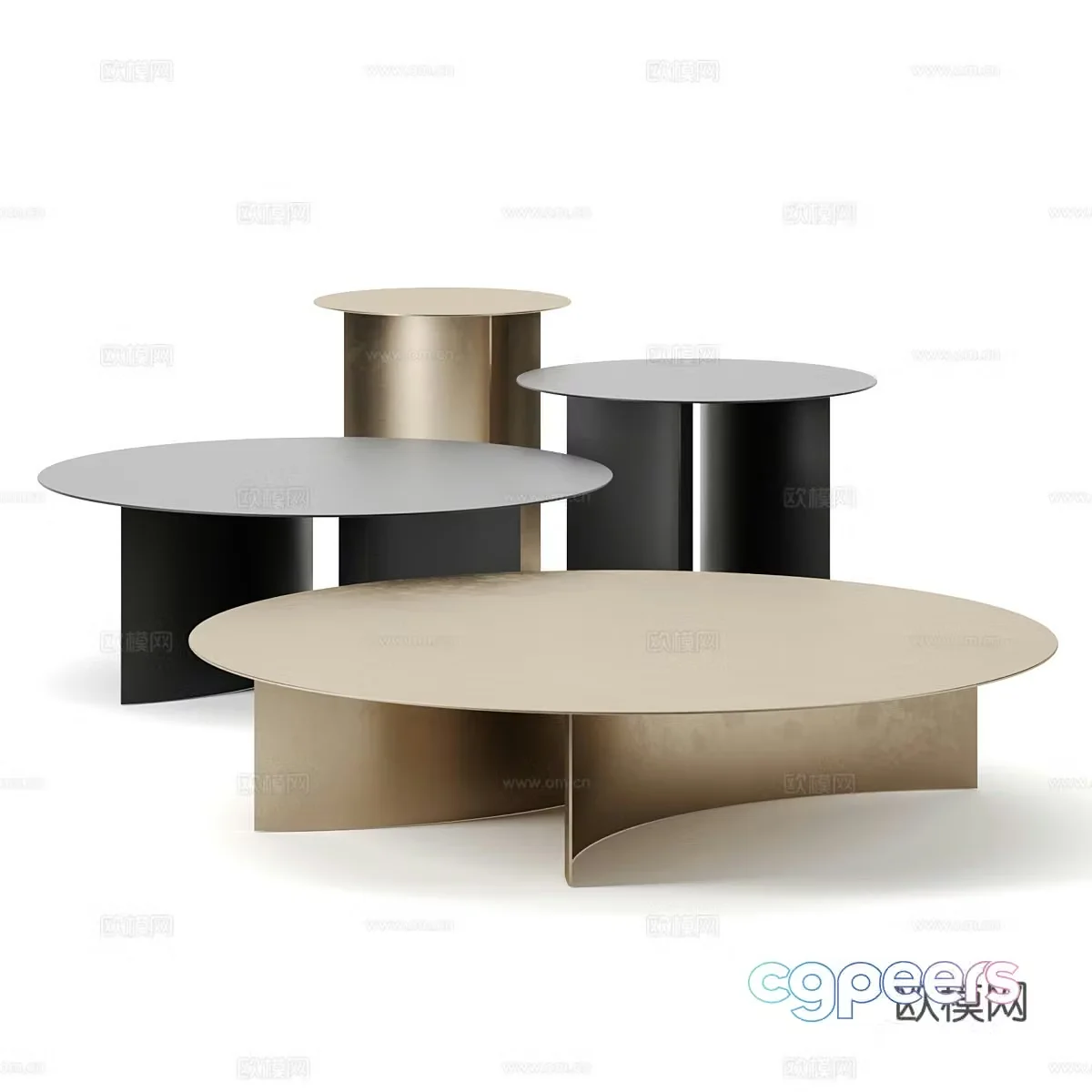 Flou’s Pierre Coffee Table 3D Model