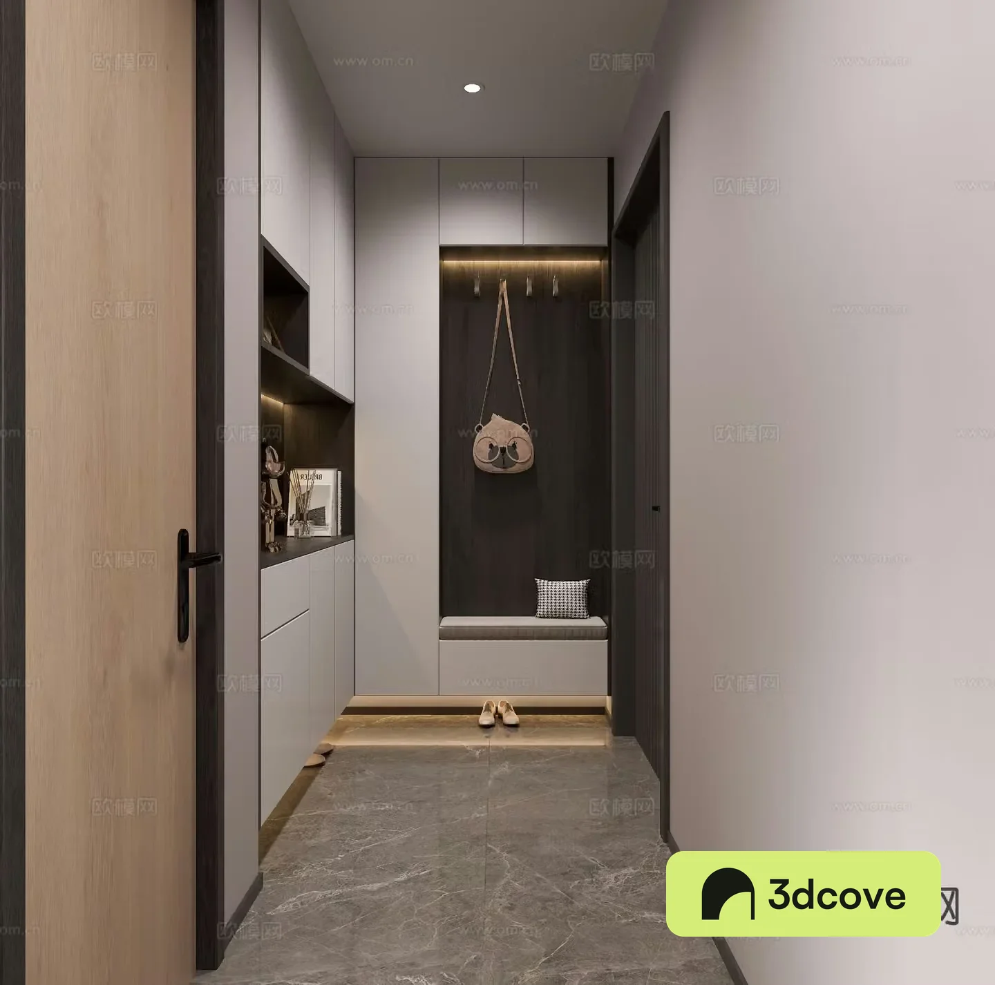 Modern entrance hall entrance aisle