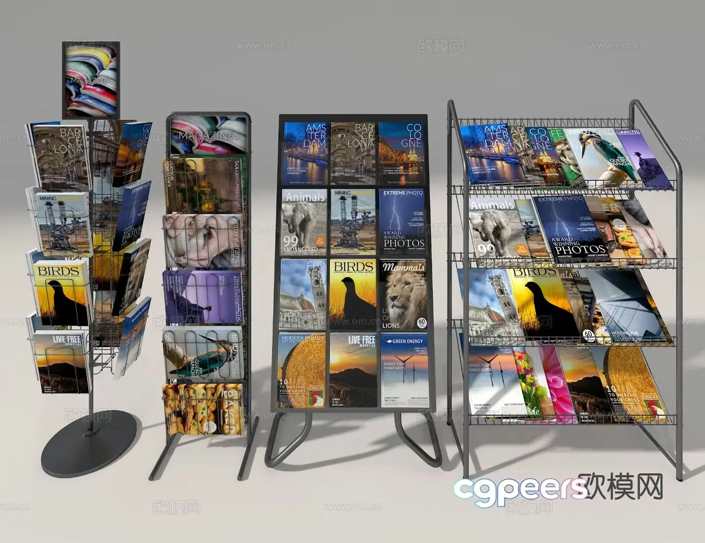 magazine rack magazine rack 3d model