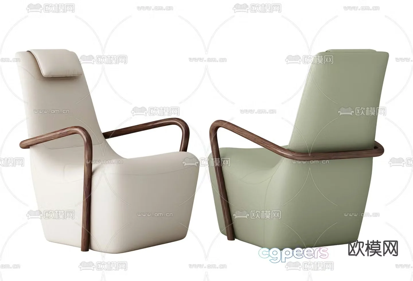 Single sofa leisure sofa 3d model