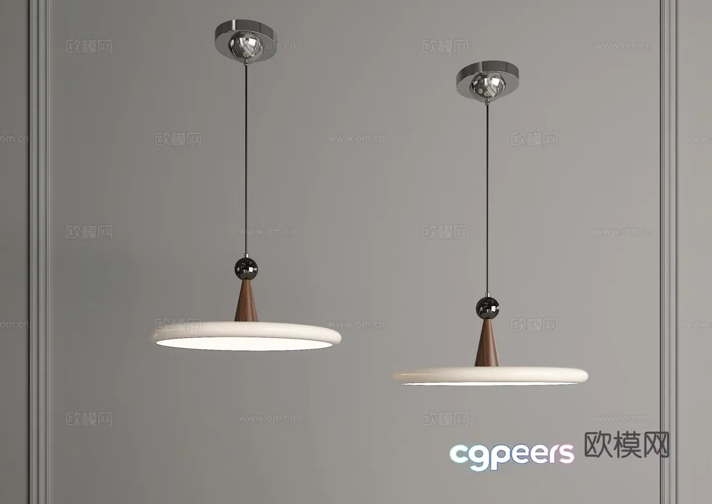 Single-head chandelier Restaurant chandelier Decorative chandelier Middle chandelier Cream-style chandelier UFO chandelier 3D model