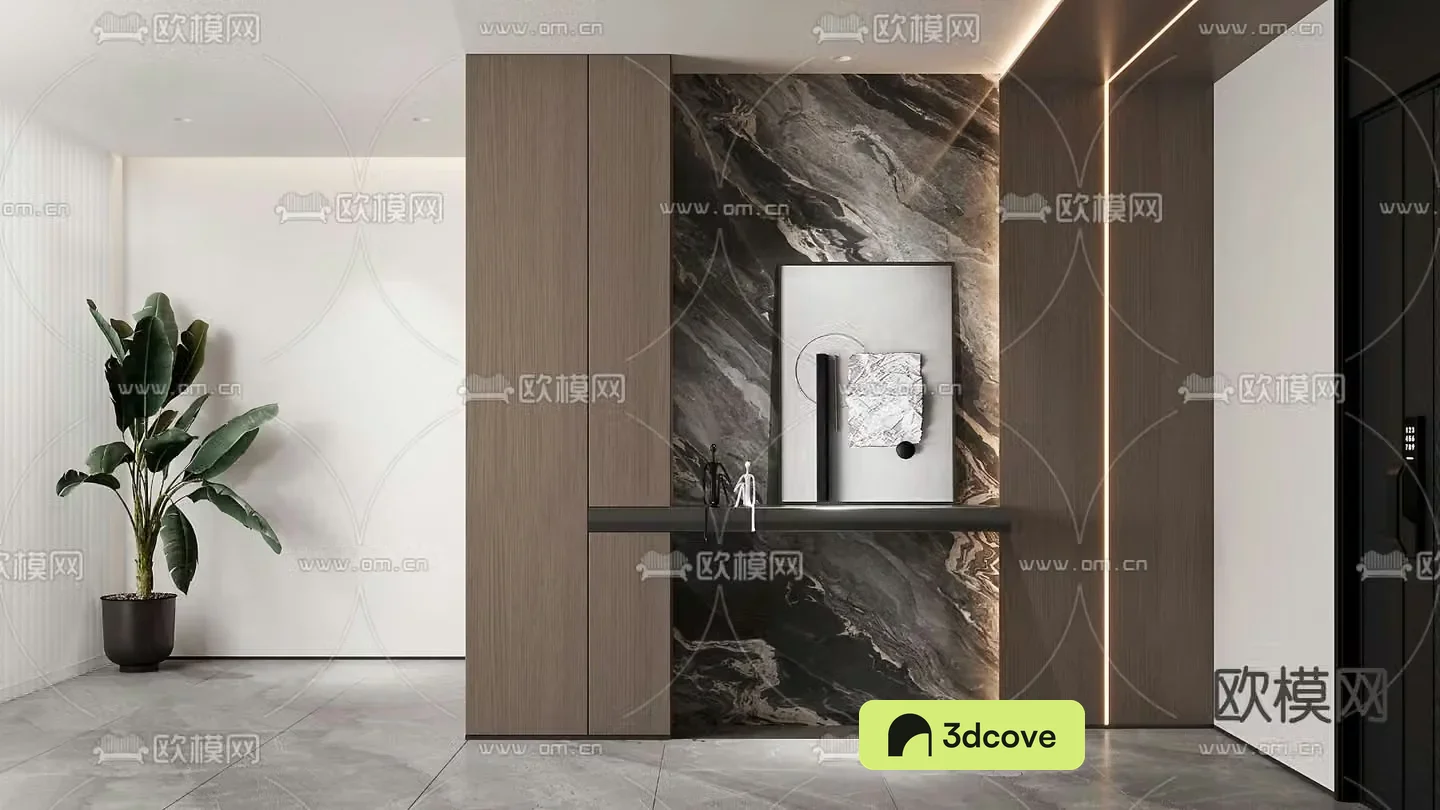Modern entrance hall partition entrance hall