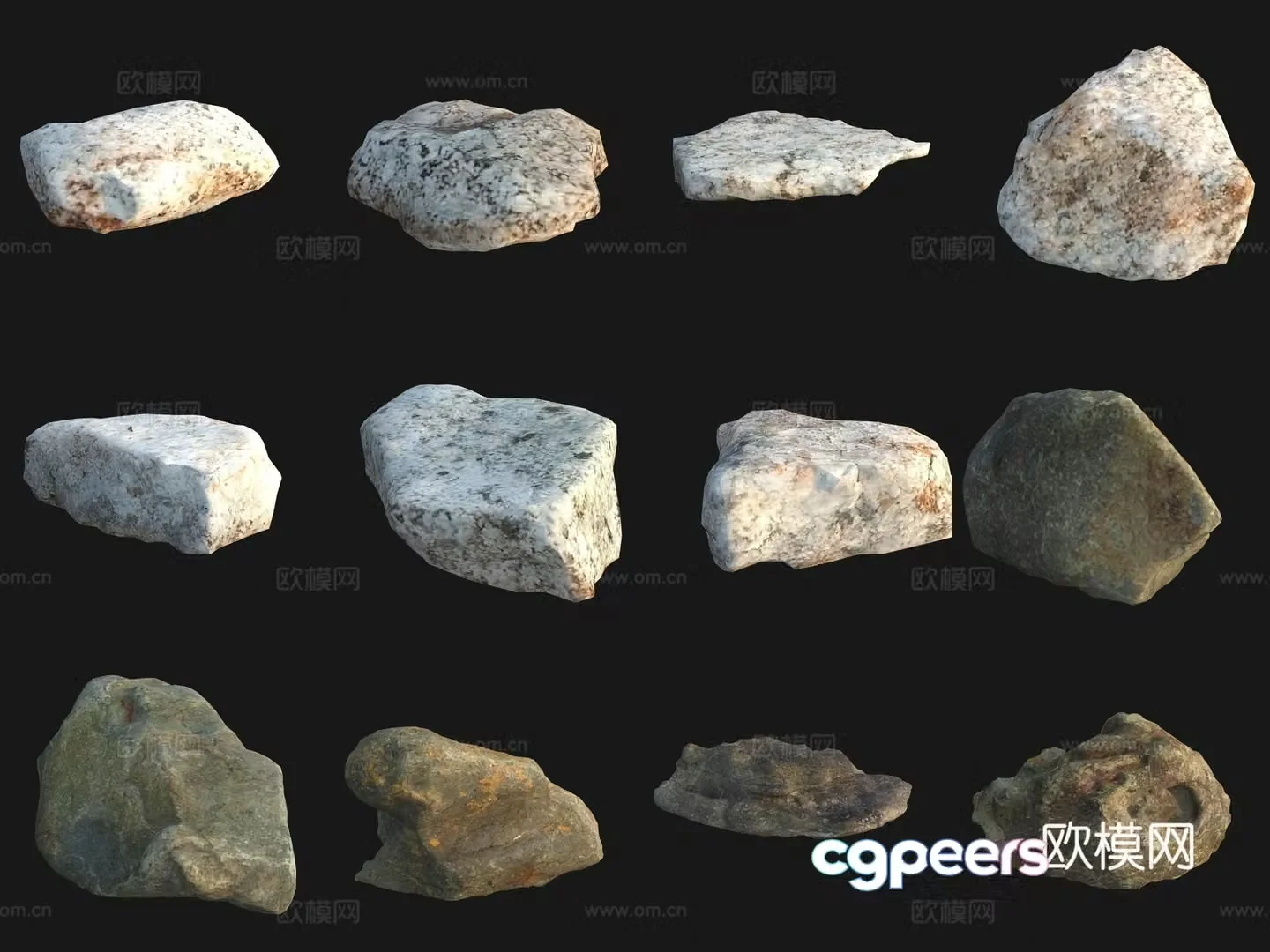 Rock big stone 3d model