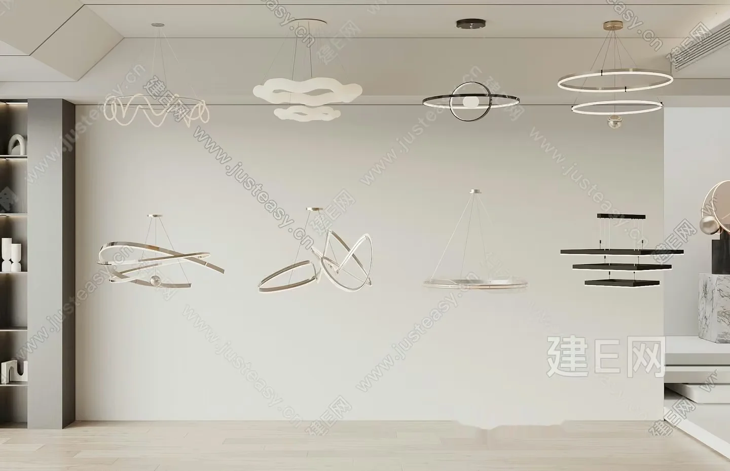 Modern Light Fixtures 3D Model – 8820 – VRAY Render