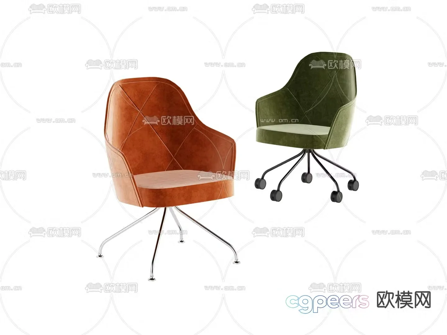 Office chair Staff chair 3d model