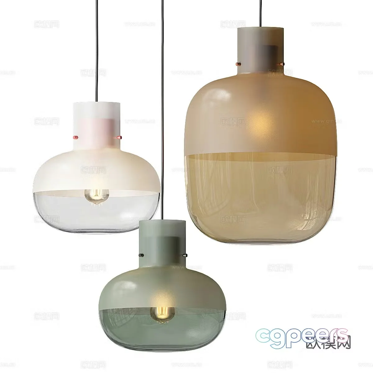 Decorative chandelier 3d model