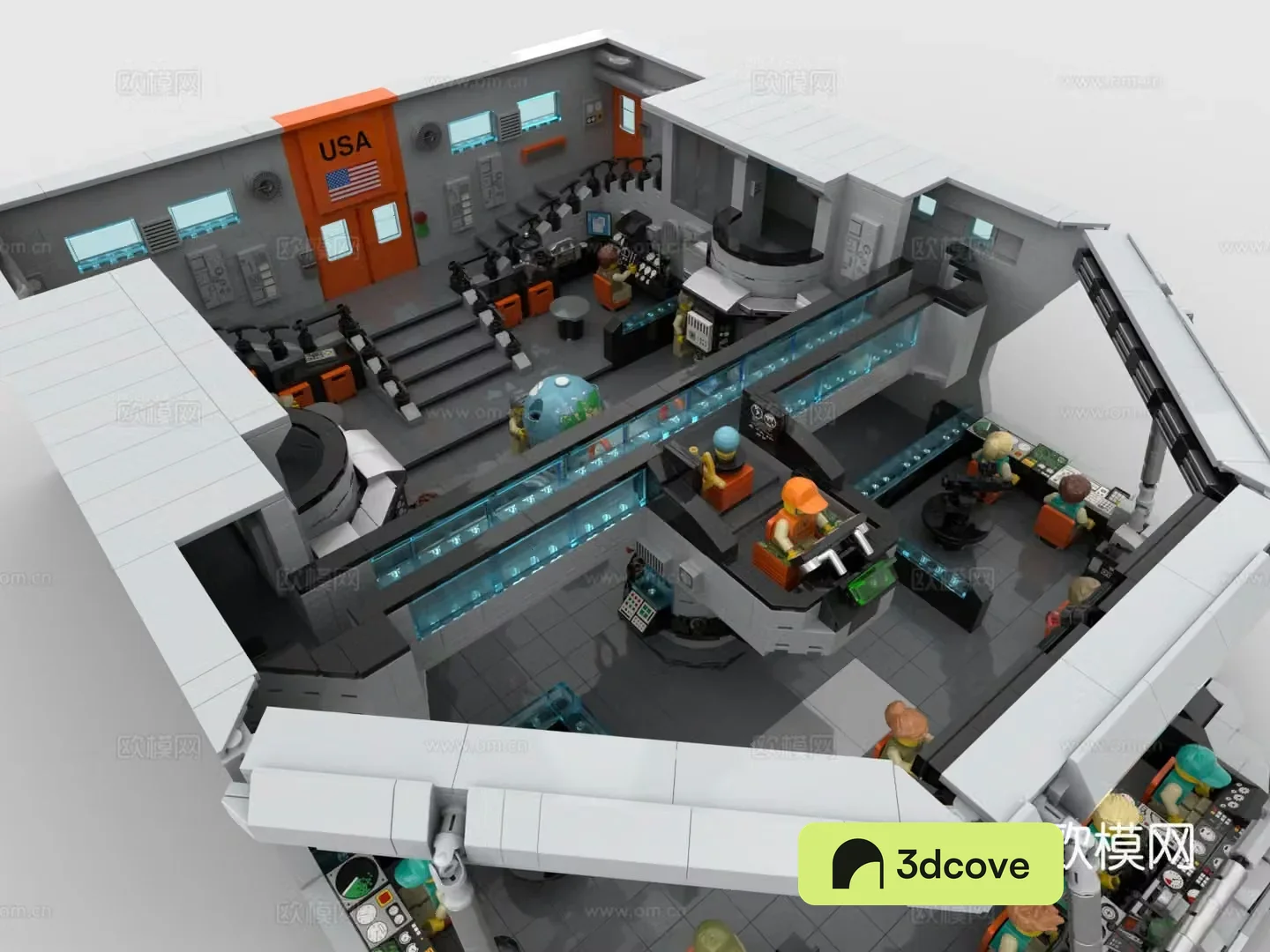 LEGO Toys Building Blocks Ship Control Room Bridge Command Tower