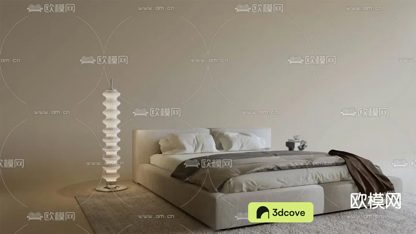 Modern double bed