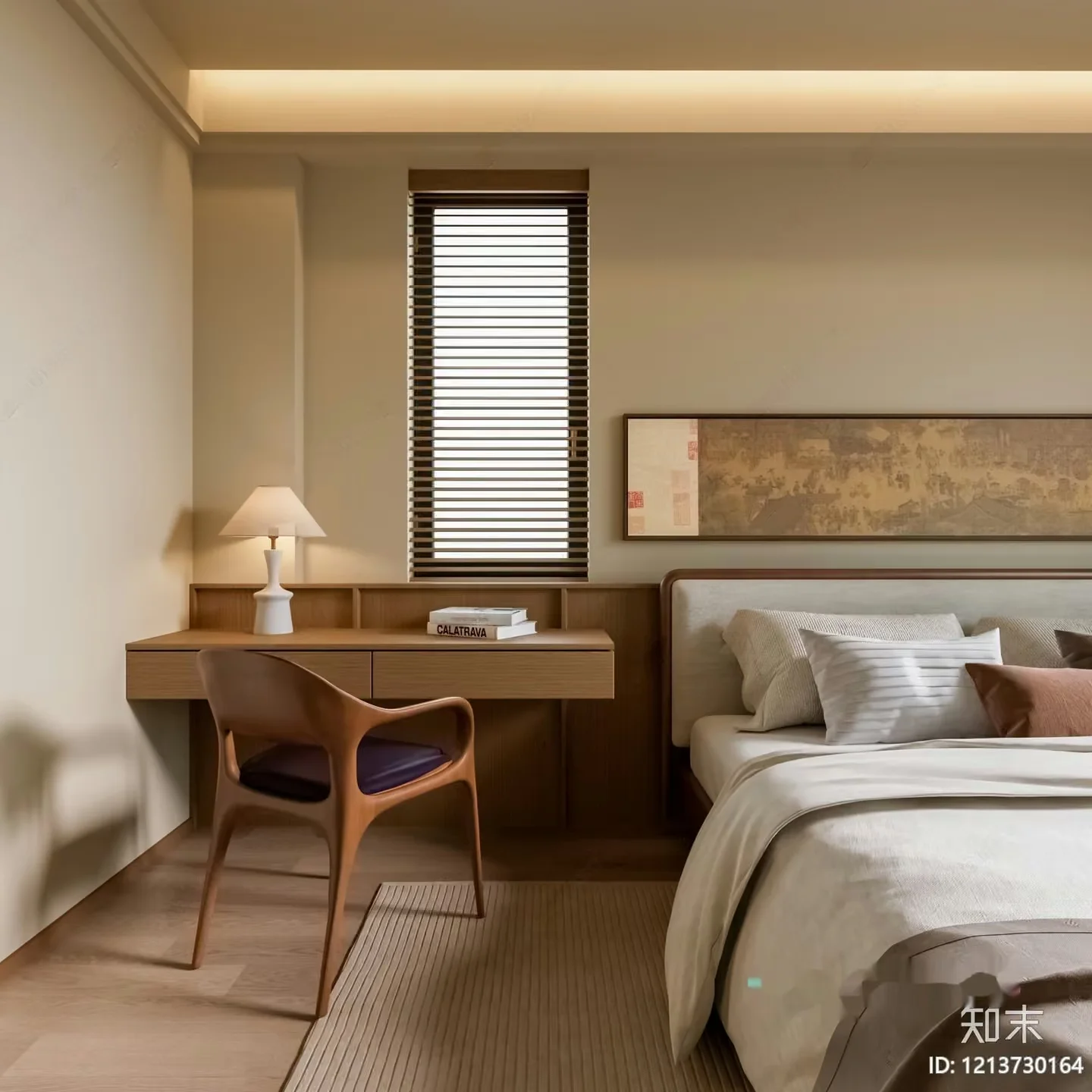 Cozy Bedroom 3D Model – 16081 – VRAY Render