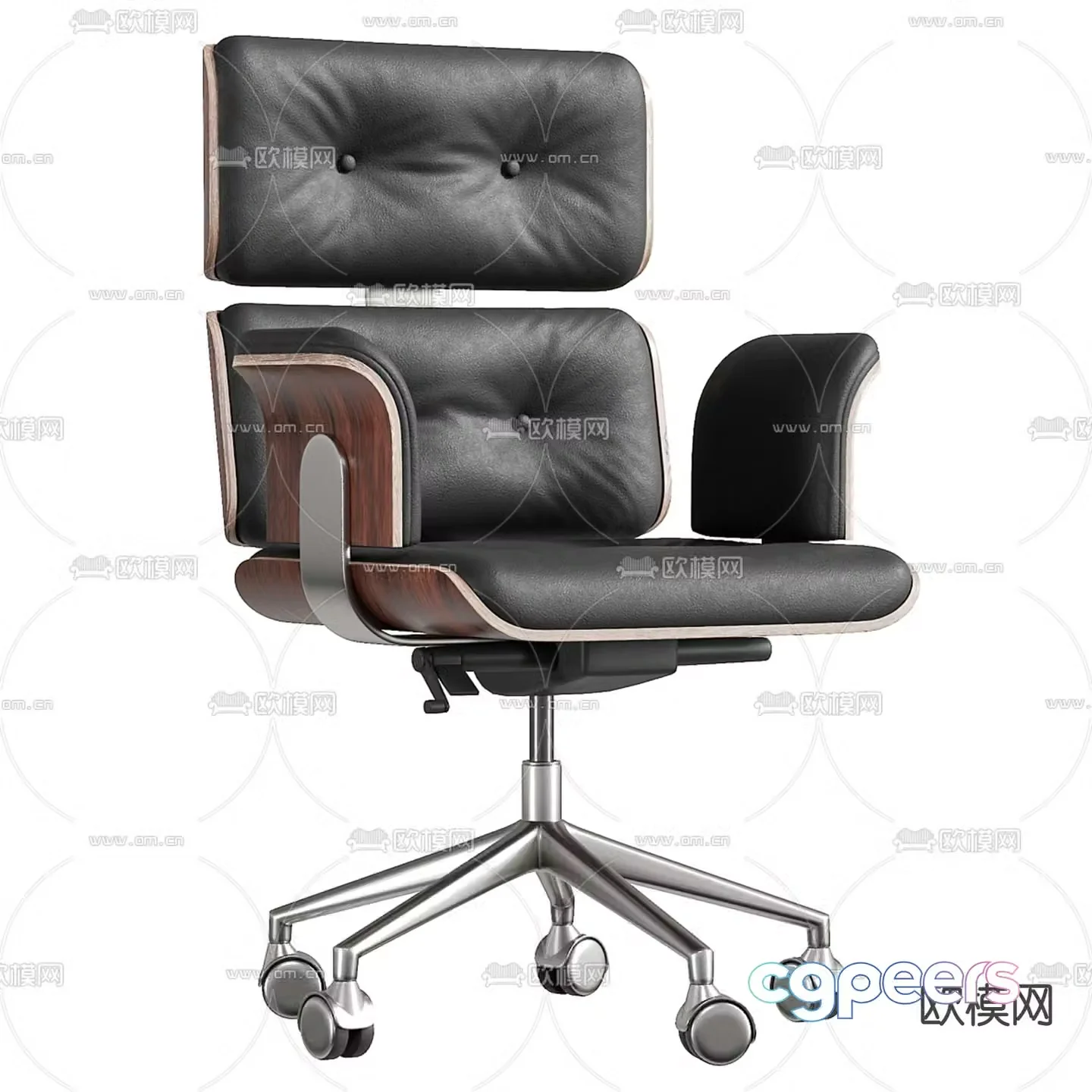 Swivel chair office chair 3d model